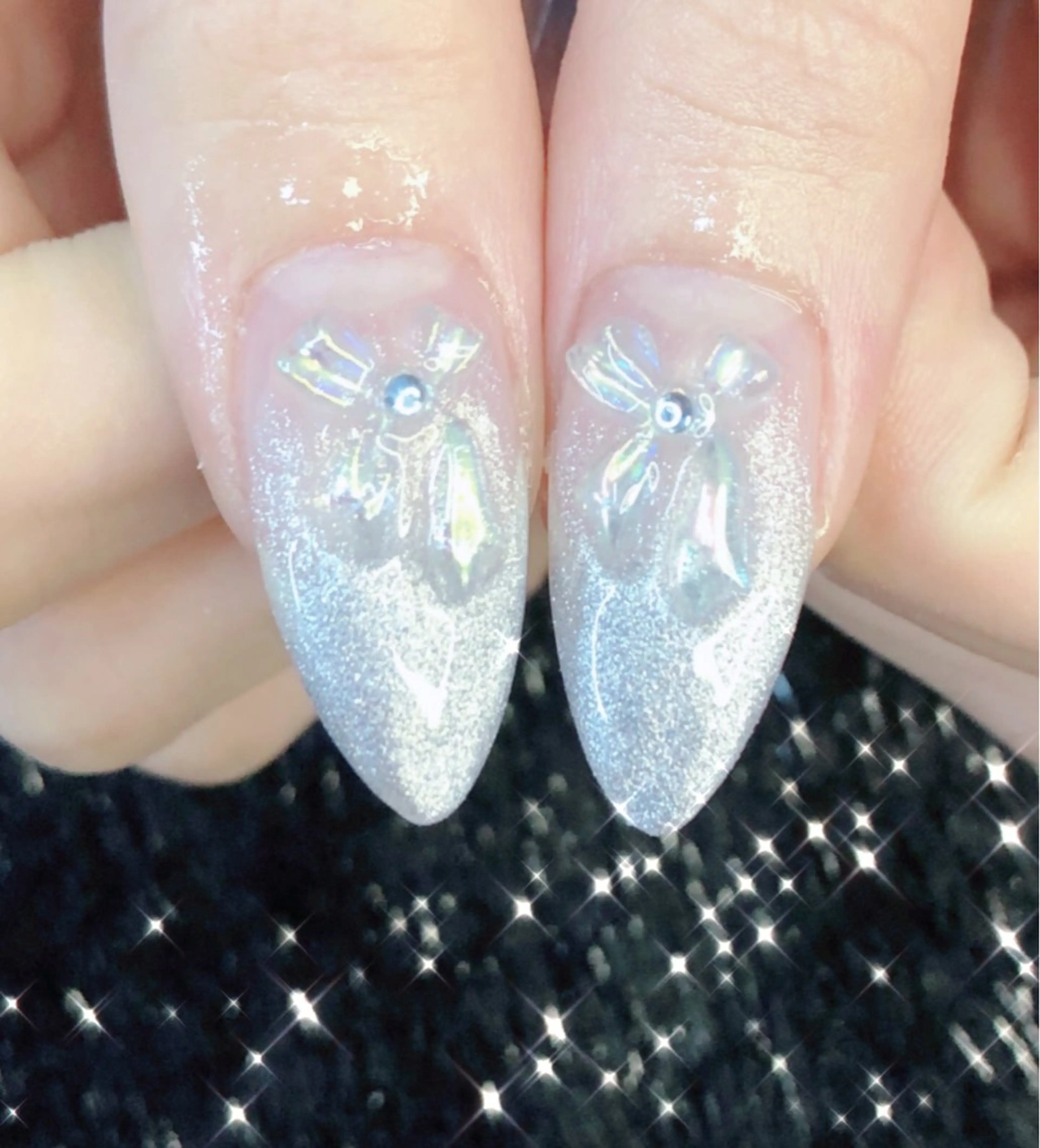 ネイル べっ甲ネイル 長さ出し フレンチネイル ジェルネイル 韓国ネイル 大門浜松町 ネイルのネイルデザイン