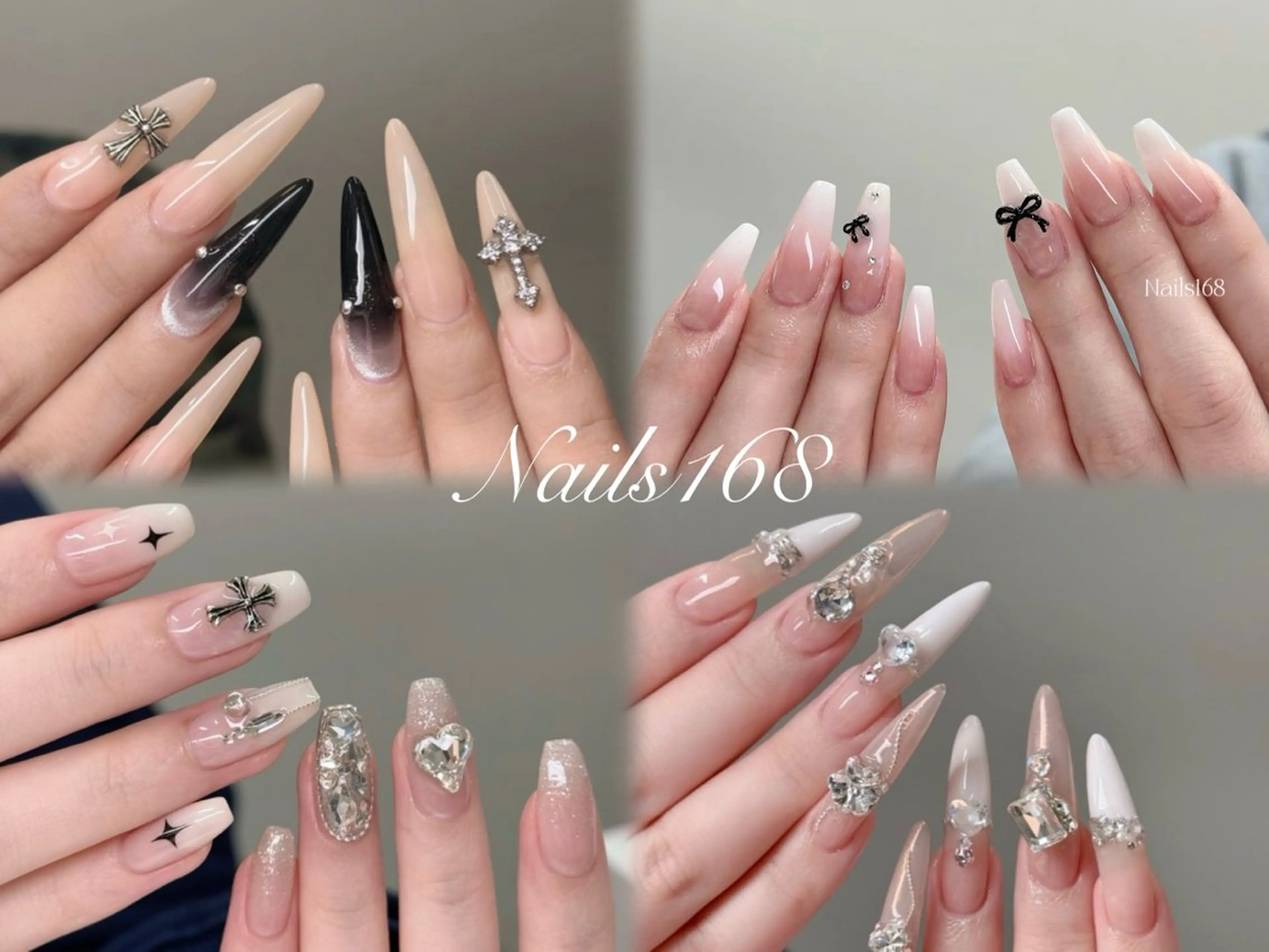 ネイル アートネイル オーロラネイル ブルー チークネイル フットネイル NAILS168 新大久保店のネイルデザイン