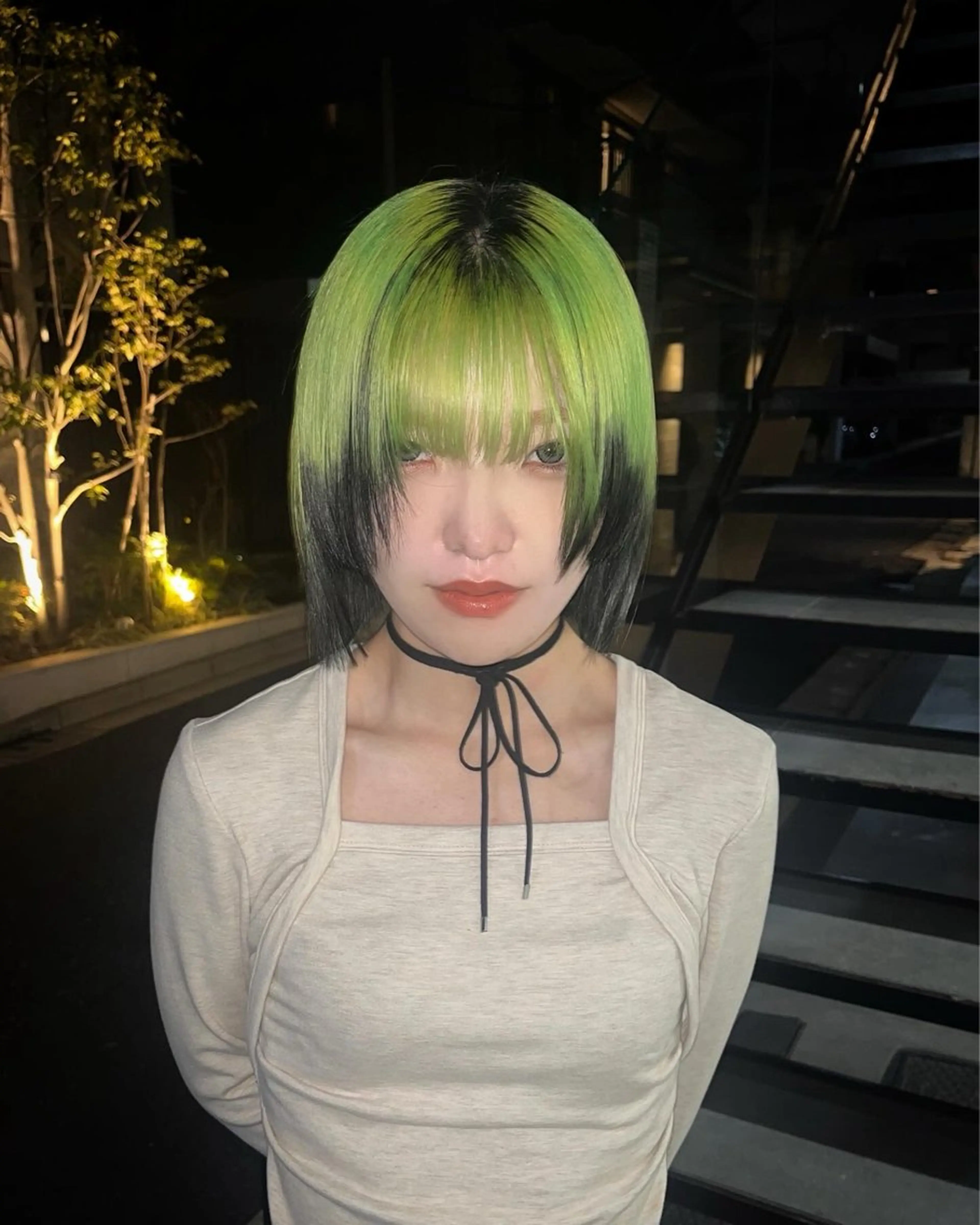 ショート カラー ヘアアレンジ ヘアカラー 原宿・デザインカラー YUI🤍ྀིのヘアスタイル