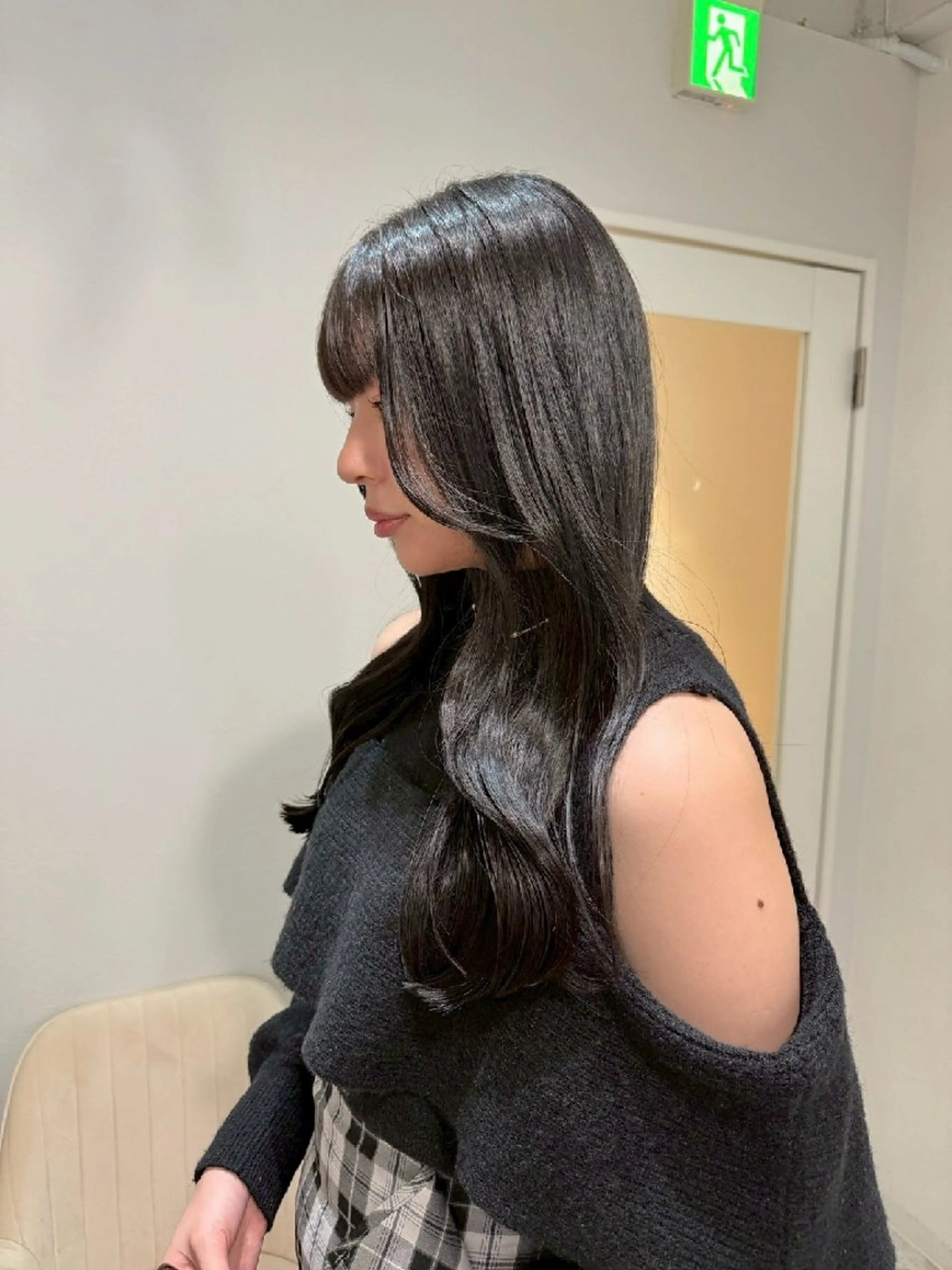 カラー ロング ヘアカラー トリートメント piLLon 心斎橋のヘアスタイル