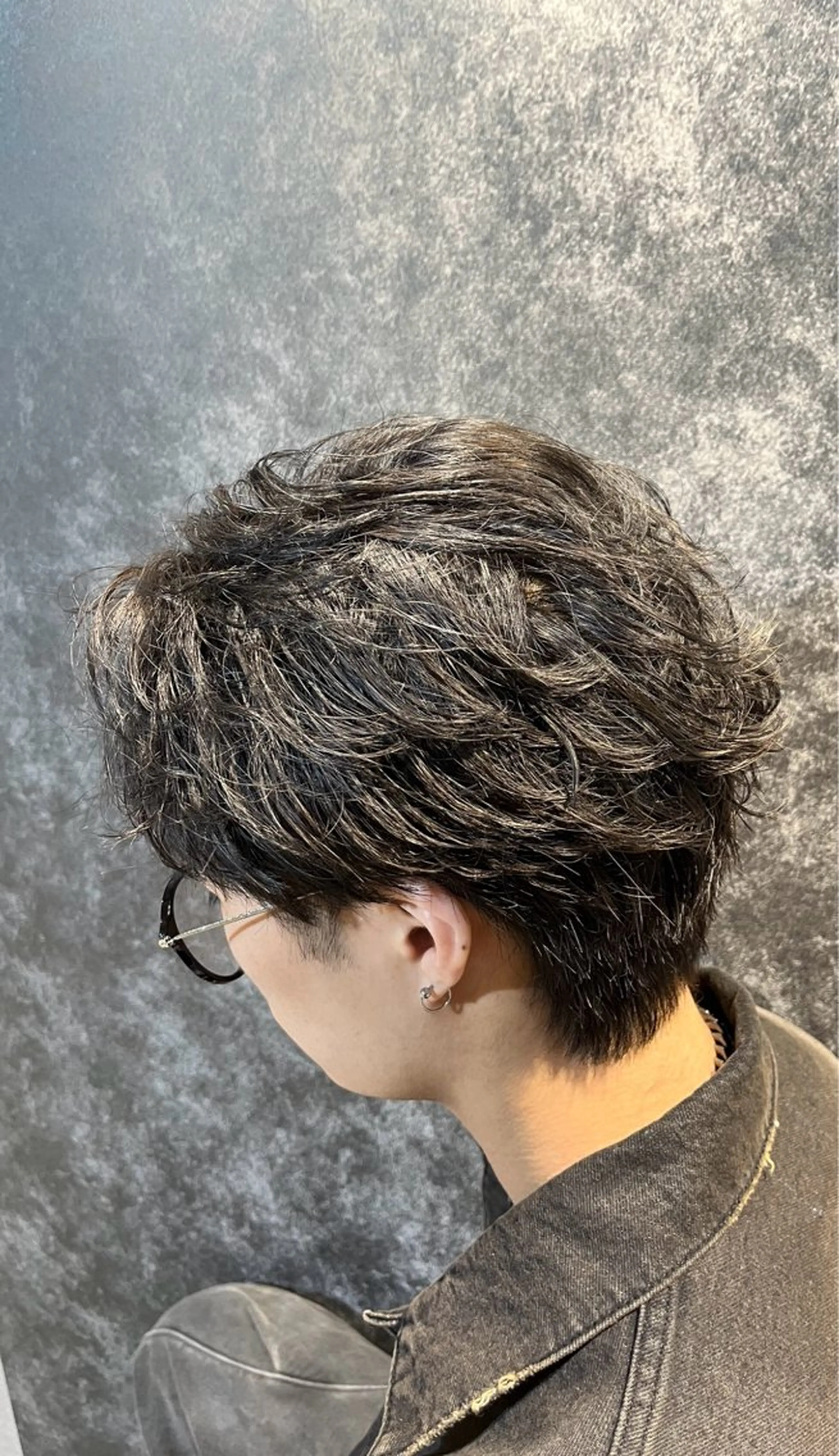 ショート パーマ メンズ メンズウルフカット ショートヘア ウルフカット カット パーマ メンズパーマ職人 パーマ🔥ritaのヘアスタイル