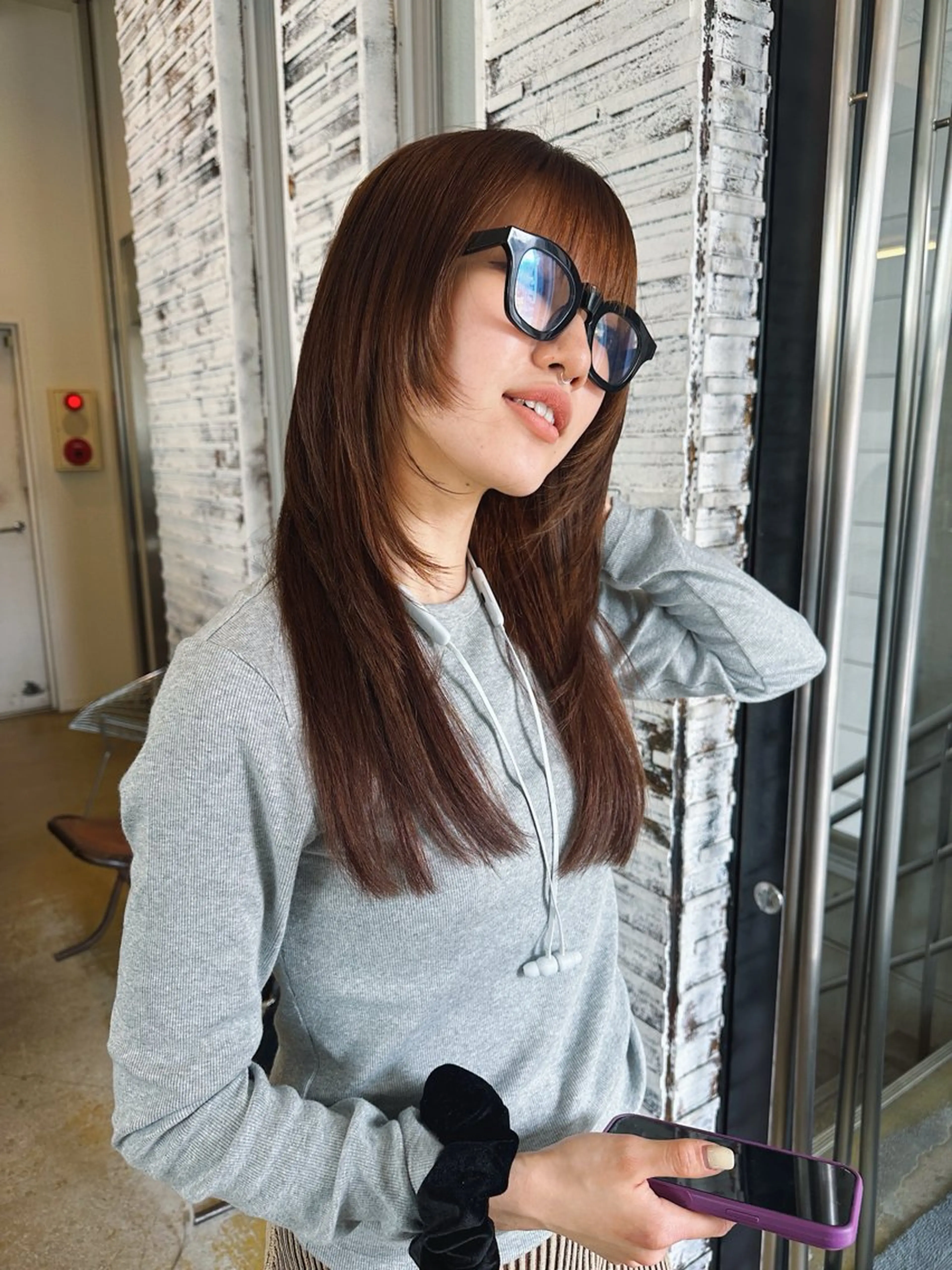 ロング パーマ レイヤーカット ウルフカット 🌈村松滉太髪質改善 レイヤーカット🌈のヘアスタイル