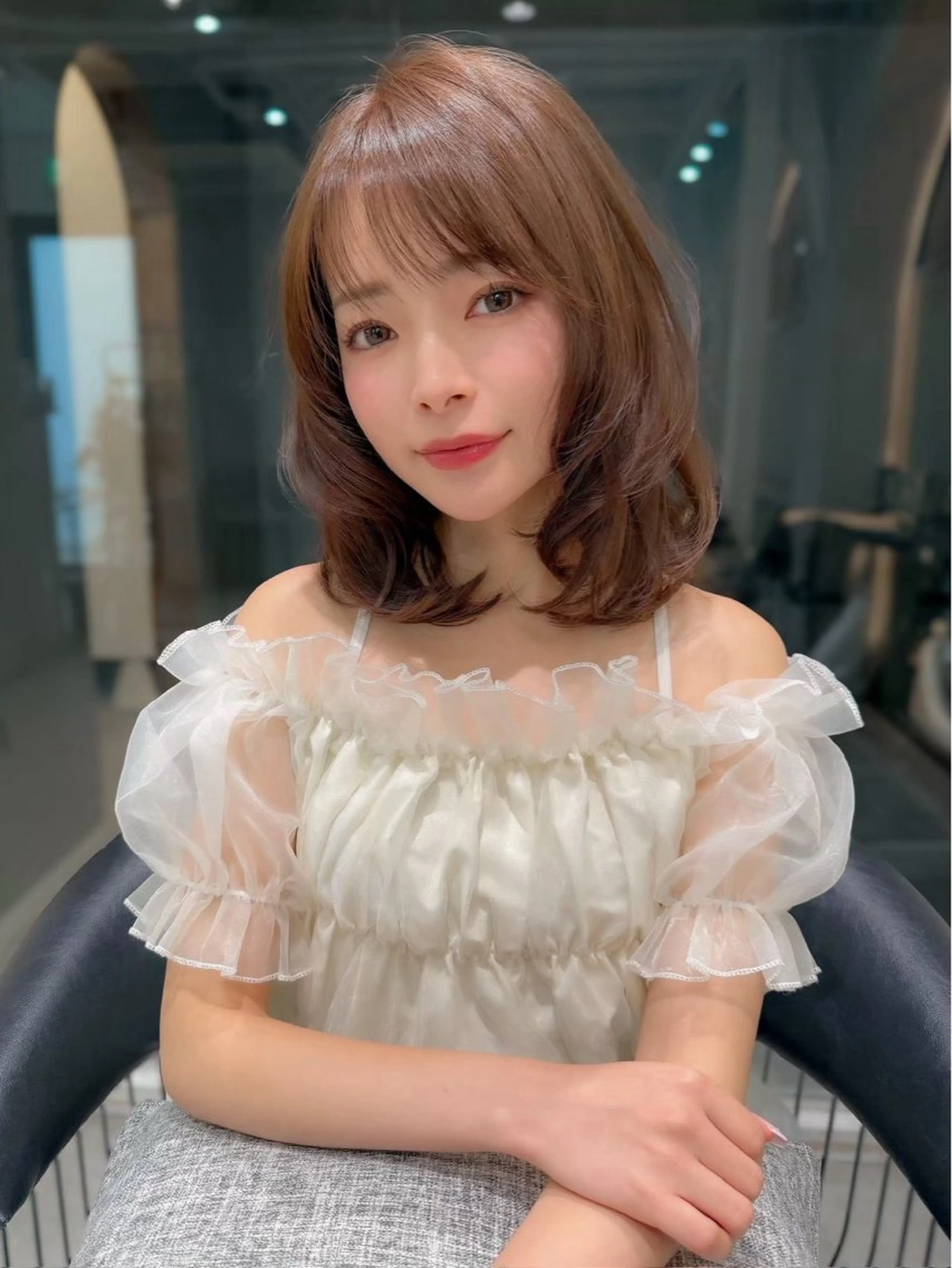 ミディアム カラー ヘアアレンジ 透明感カラー/ kosei❤️‍🔥のヘアスタイル