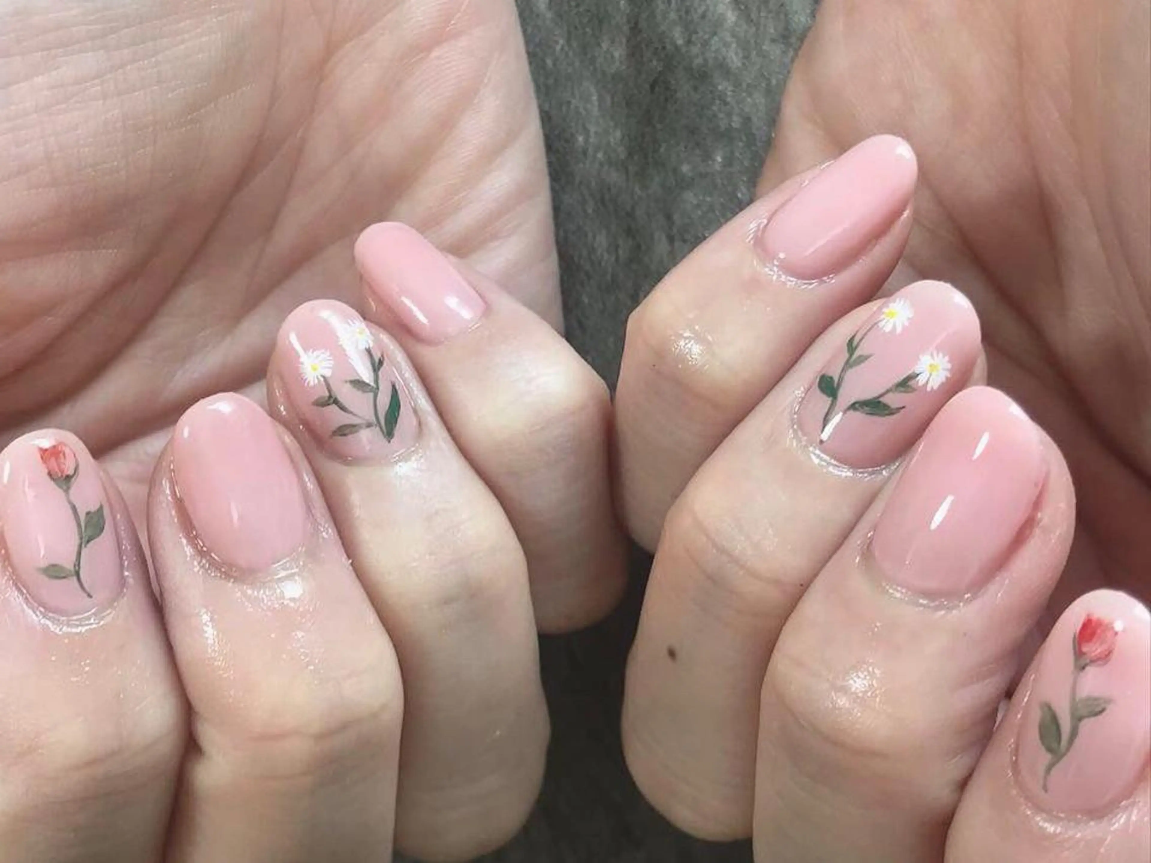 ネイル フラワーネイル ハンドネイル mellow mのネイルデザイン