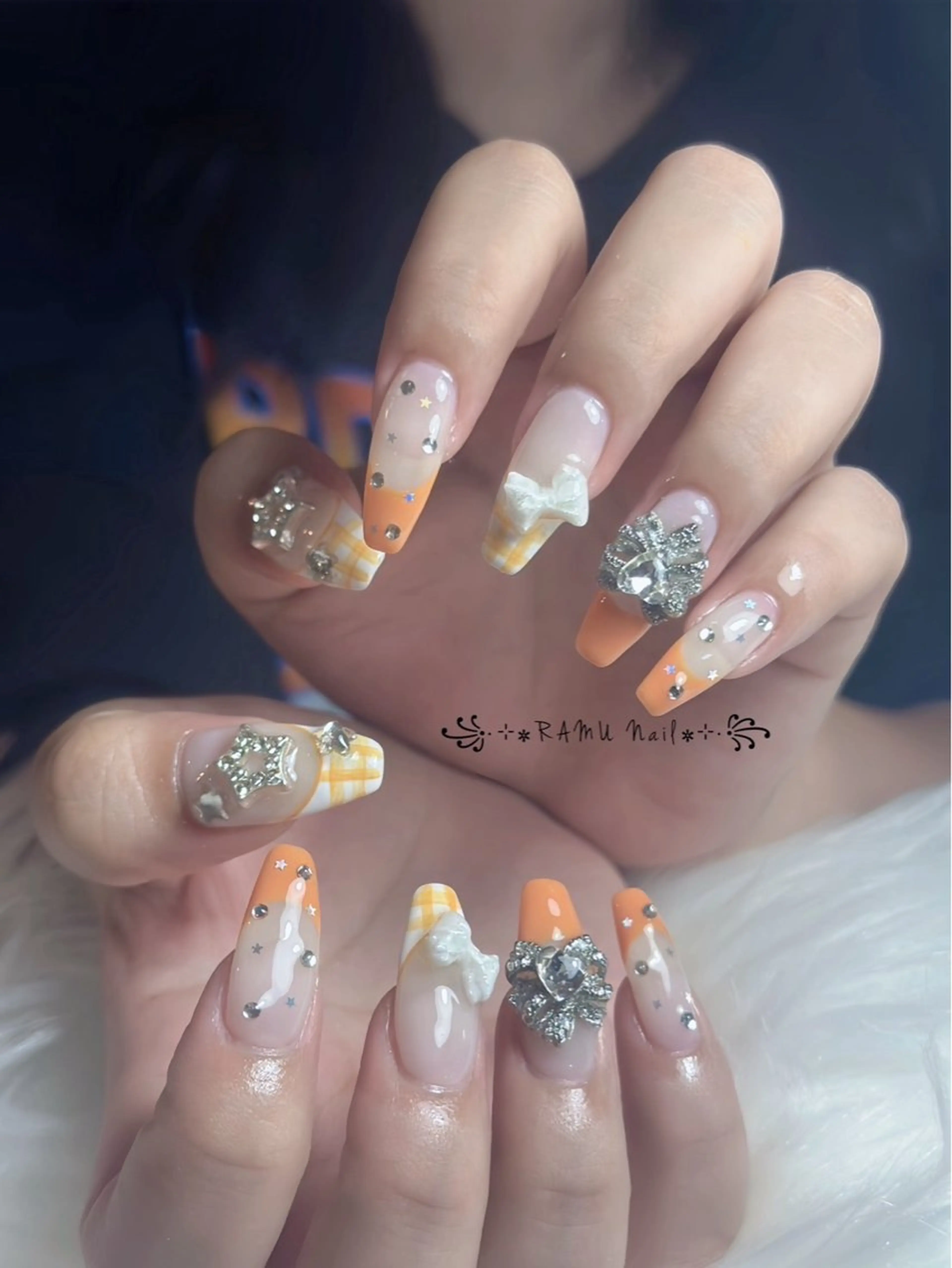 ネイル キラキラネイル マグネットネイル ミラーネイル ピンク 夏ネイル ハンドネイル RAMU Nail 恵比寿店のネイルデザイン