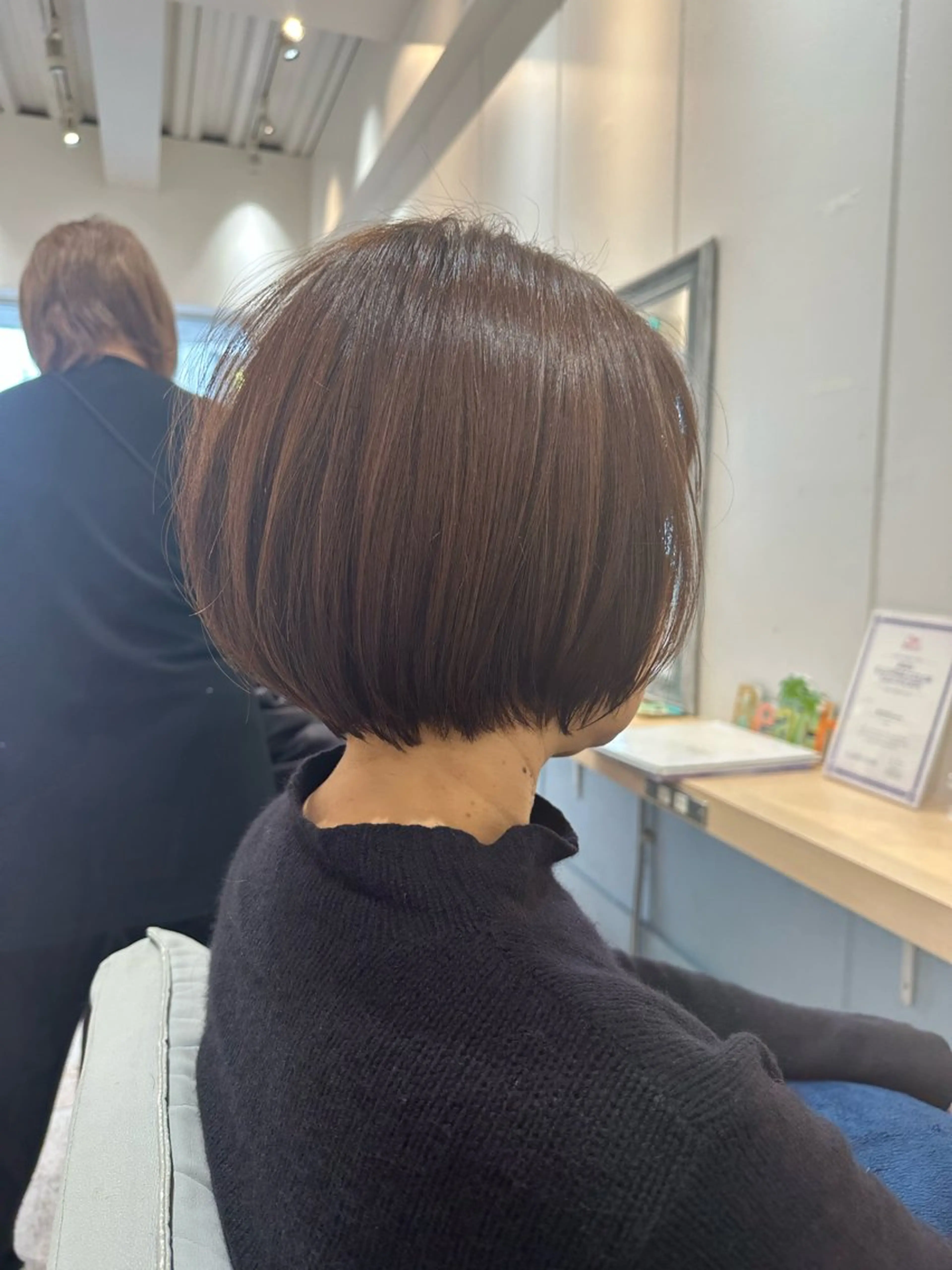 ショート ショートボブ ボブ ショートヘア 若山 敦のヘアスタイル