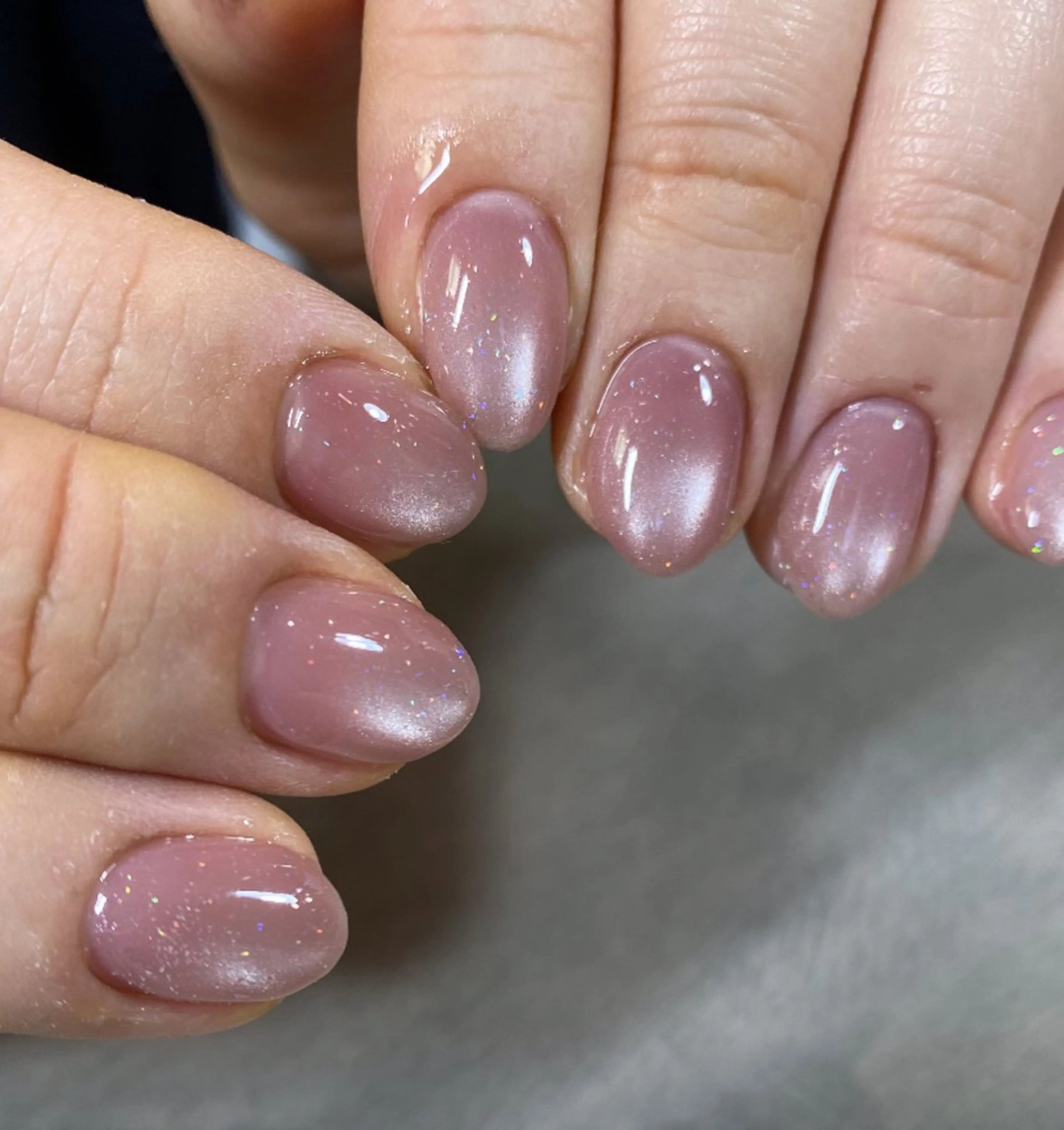 ネイル フラッシュネイル キラキラネイル ラメ(グリッター) マグネットネイル 原留 久美子のネイルデザイン