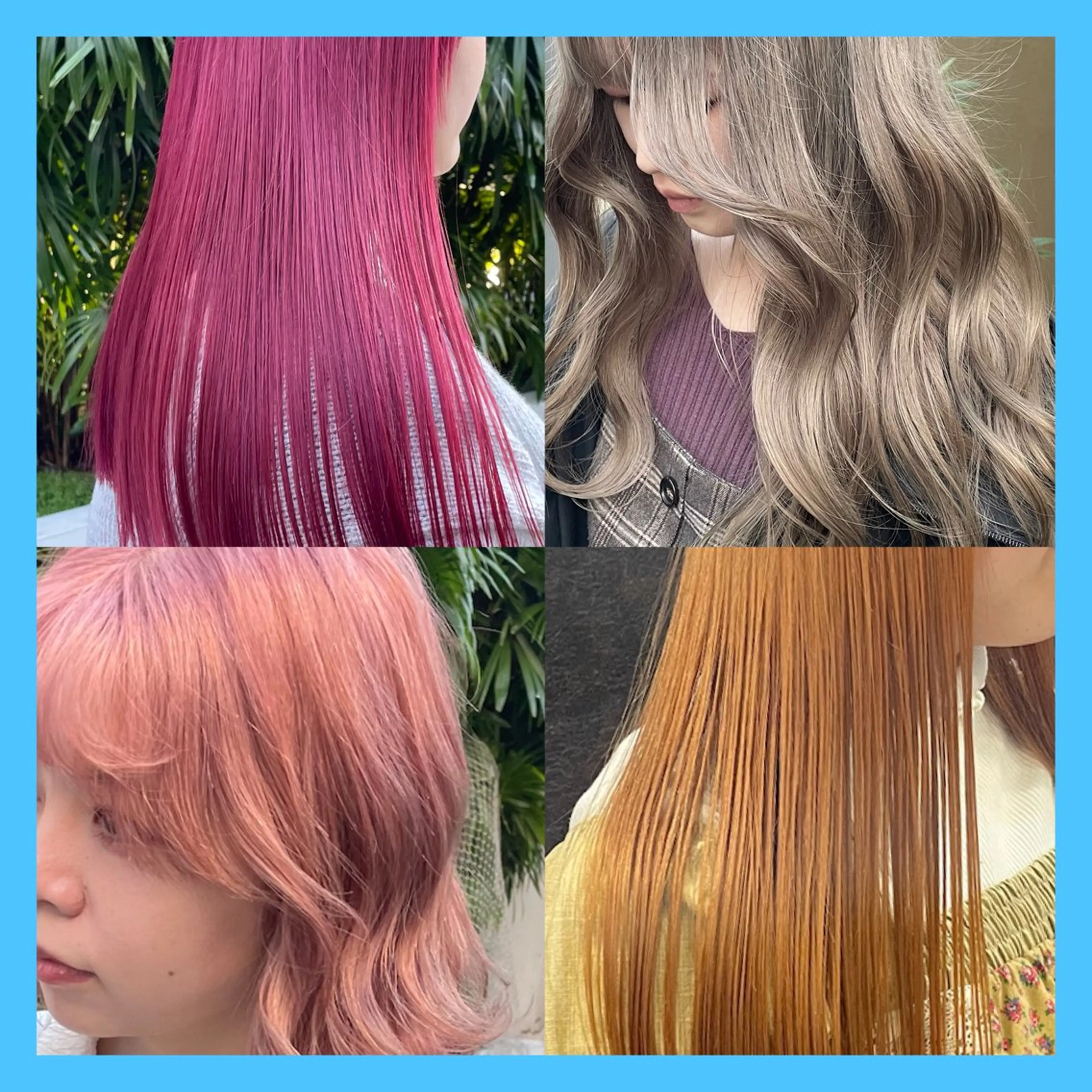 🩵カット+全体ブリーチ+カラー+超音波トリートメント🩵の写真