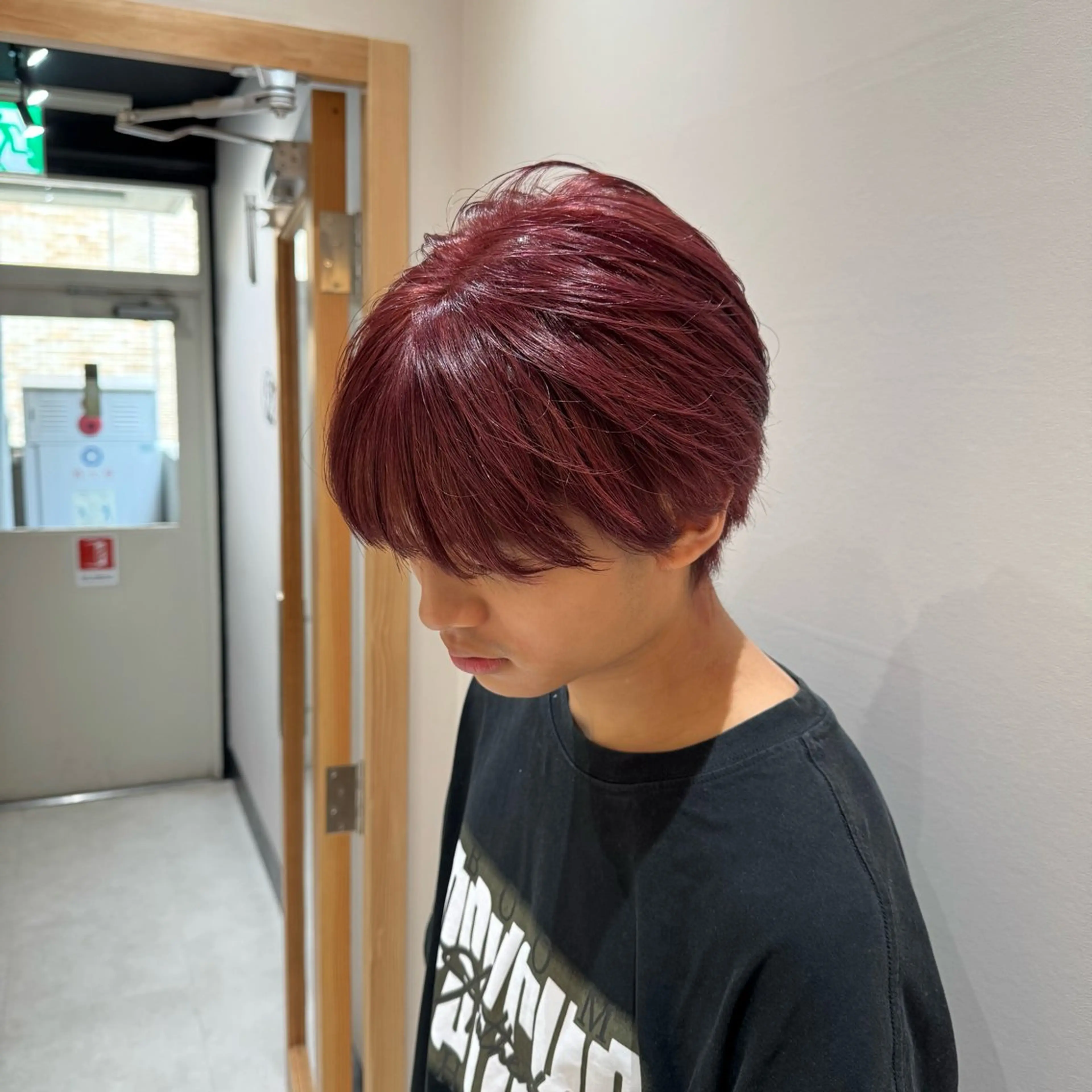 カラー メンズ カット ヘアカラー ハイトーン×レイヤー /RINのヘアスタイル