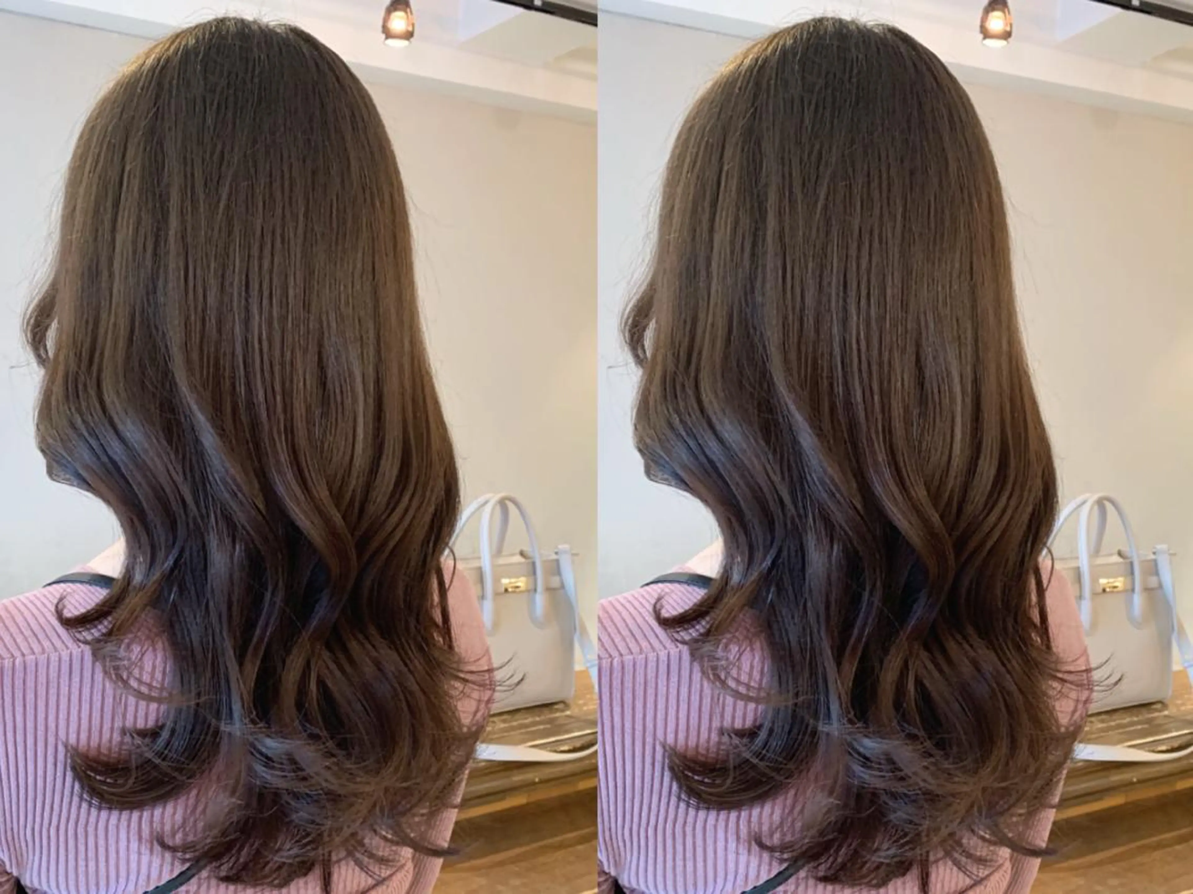 ロング カラー 透明感/オリーブ/ グレージュ/YUKAのヘアスタイル