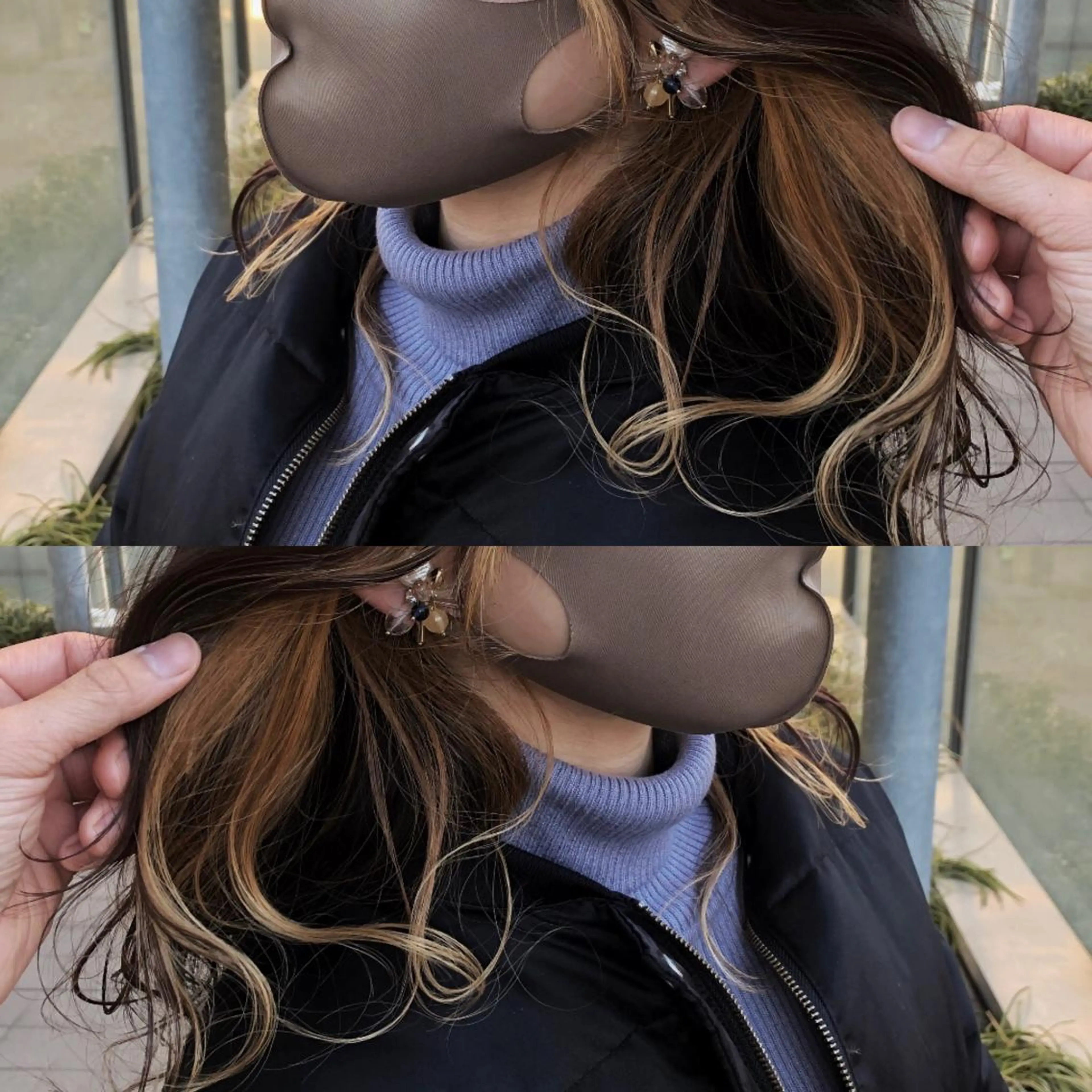 ロング カラー ヘアアレンジ 美容室sand 横浜のヘアスタイル