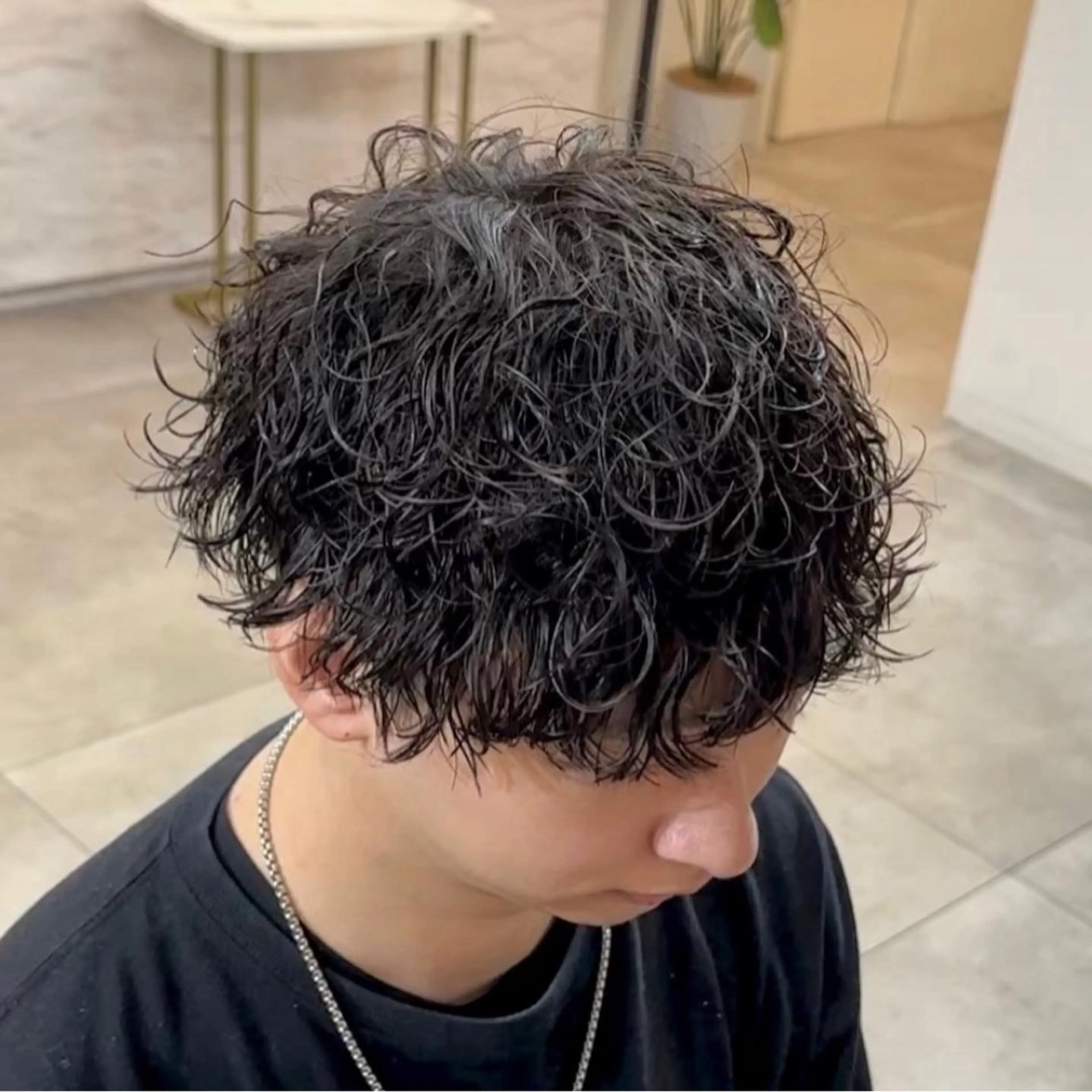 パーマ メンズ メンズパーマ 波巻きパーマ メンズパーマ/新宿/ サイカショウイチのヘアスタイル