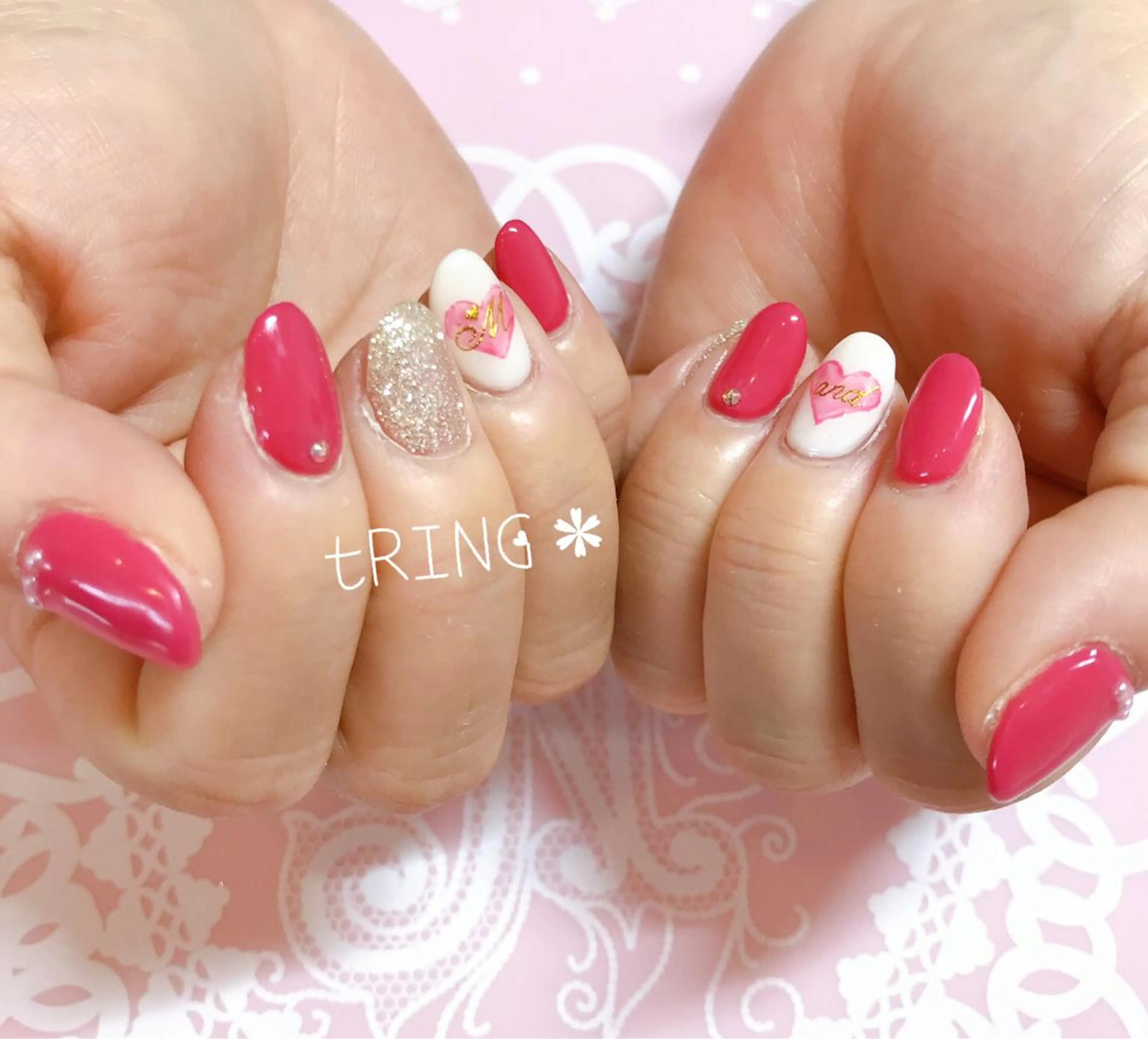 ネイル ハンドネイル tRING＊ しいの木台のネイルデザイン