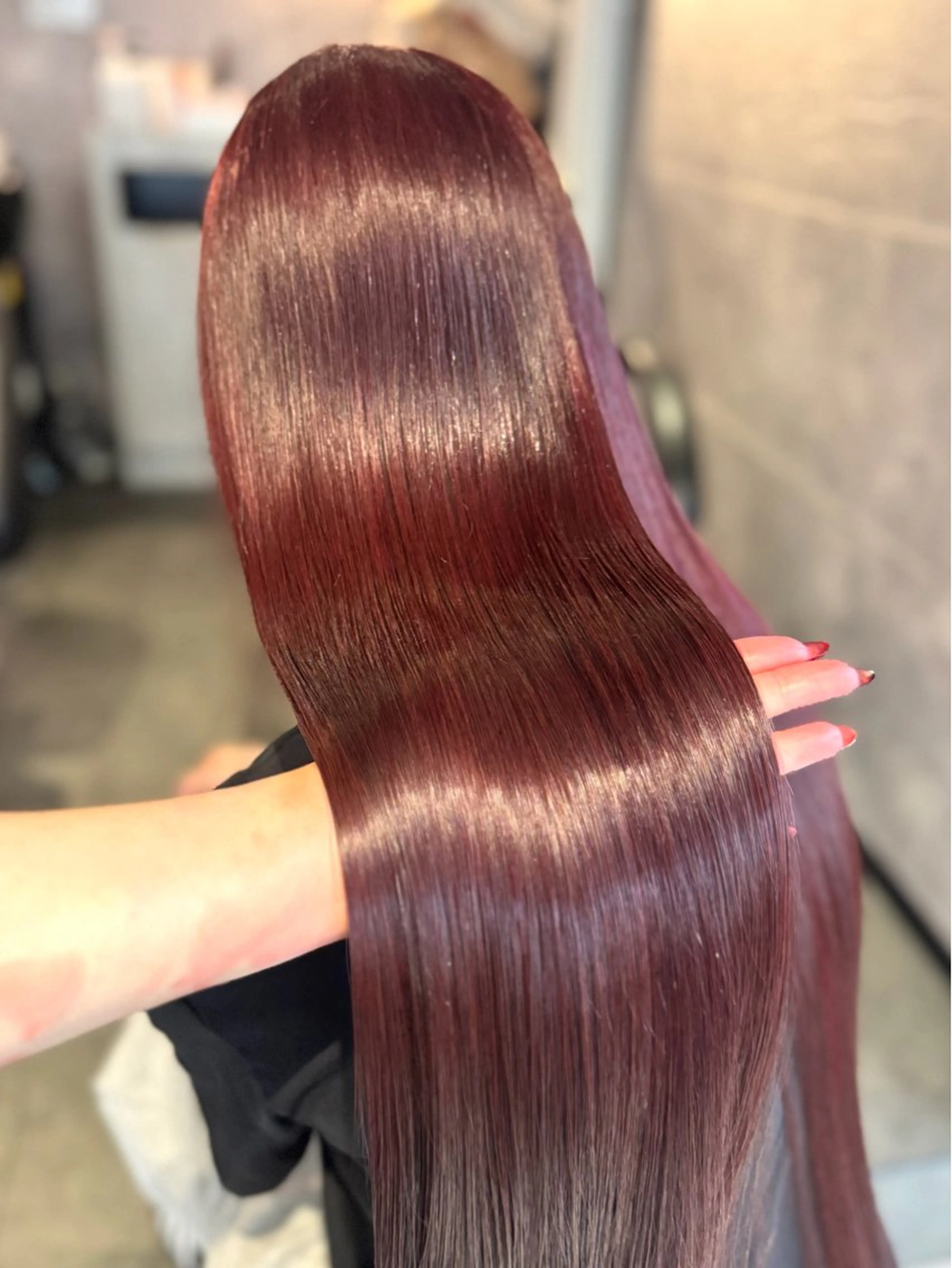 ロング カラー ヘアカラー トリートメント 🩶鈴木茉奈🩶艶髪 /透明感/暖色カラーのヘアスタイル