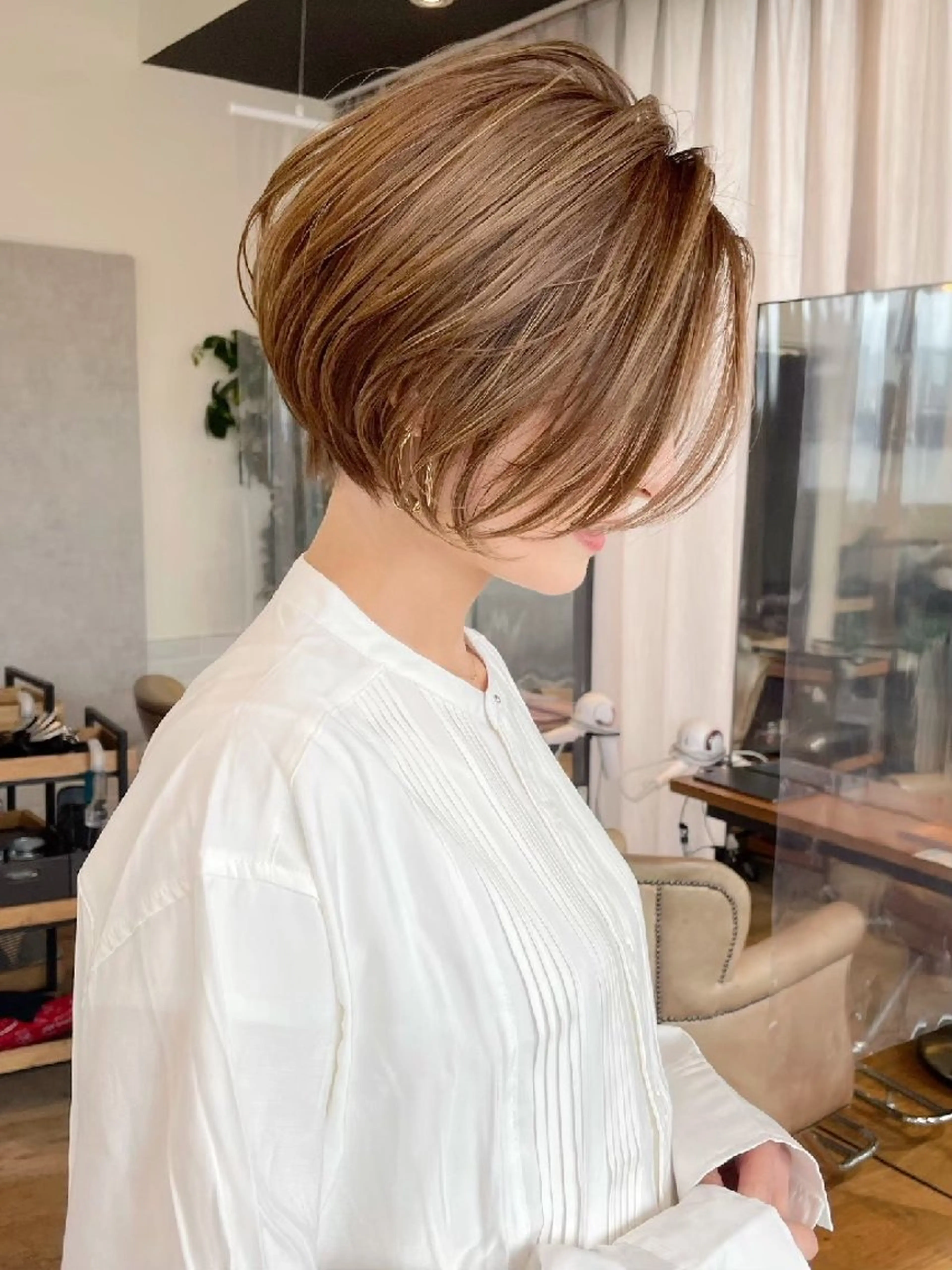 ショート 天神/ショートヘア 特化/モモのヘアスタイル