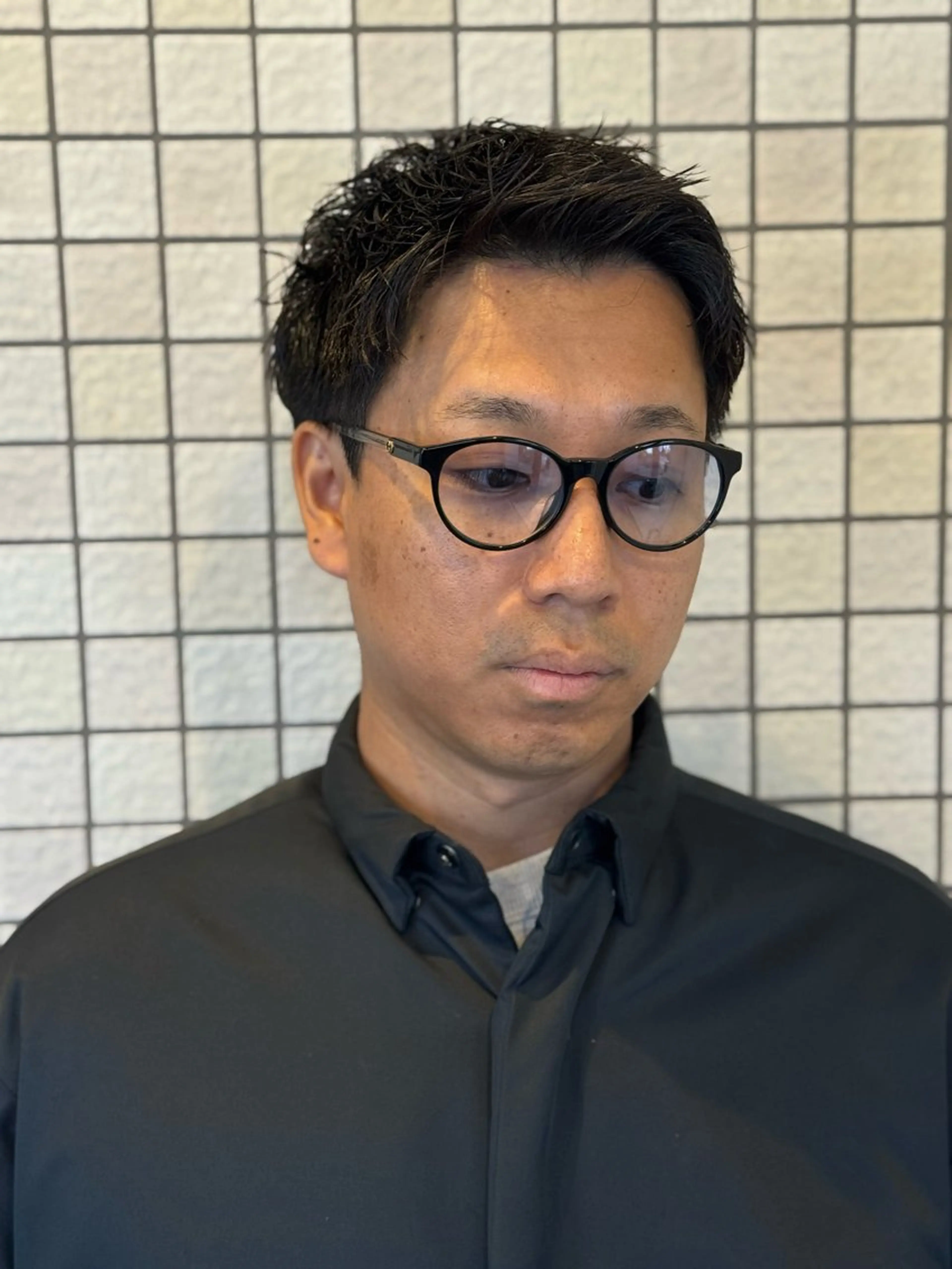 メンズ カット leo/ロング／ レイヤーカット⛈️のヘアスタイル