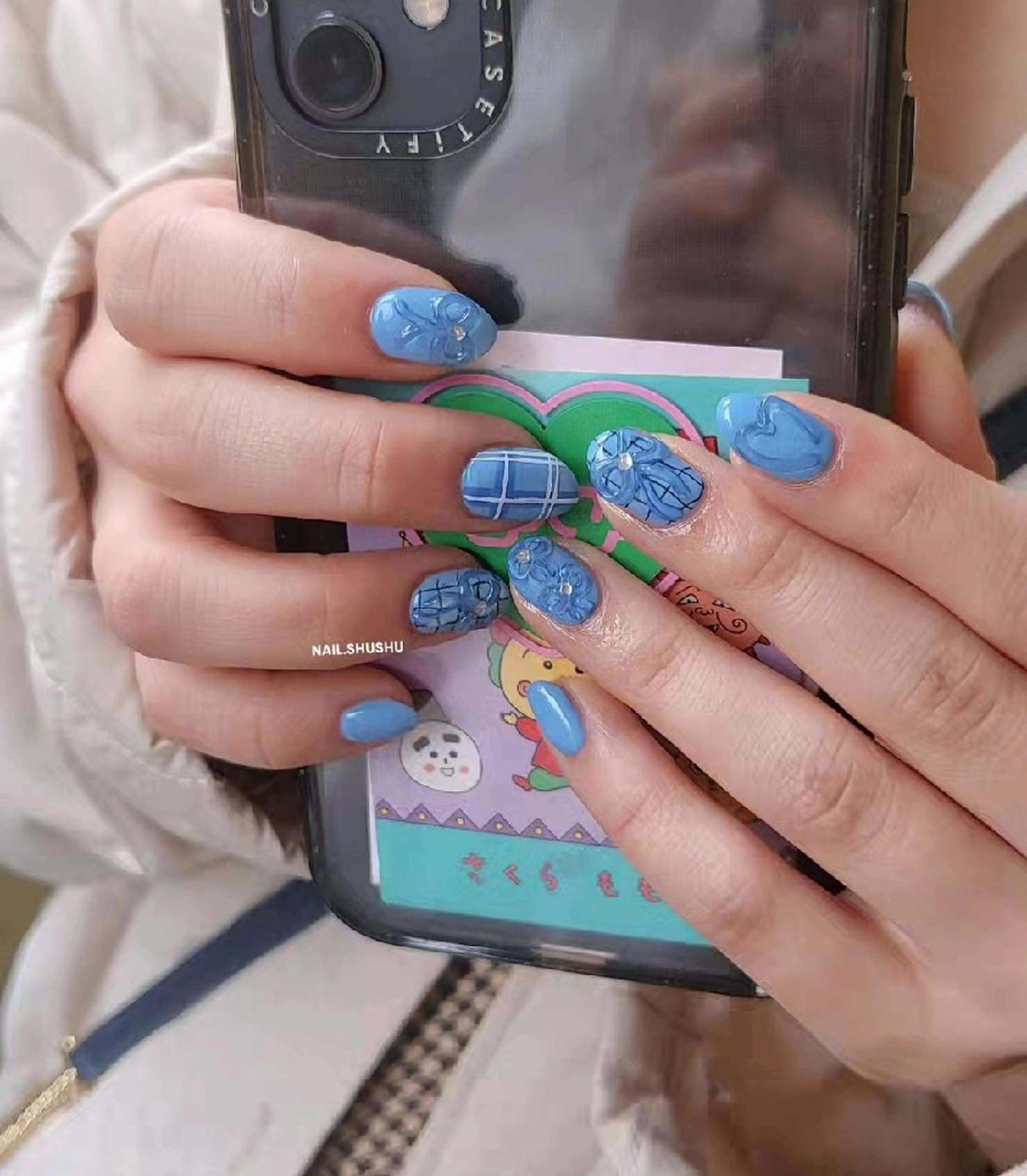 ネイル 持ち込み ニュアンスネイル ワンカラーネイル シンプルネイル 春ネイル ハンドネイル 3dパーツ/流行り 👧shushu❤️のネイルデザイン