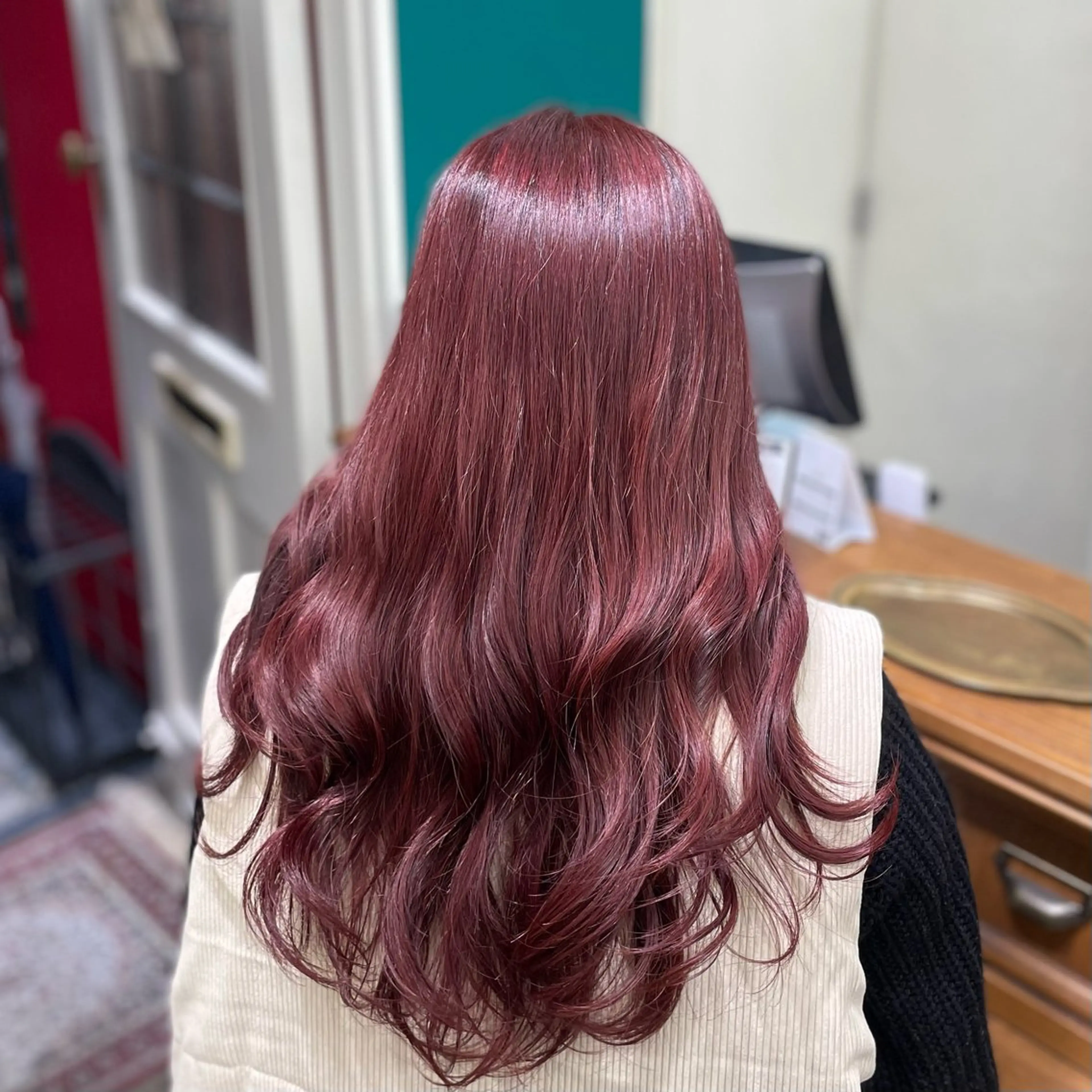 ロング カラー カット ヘアカラー トリートメント 🎀ときの/髪質改善 透けｯ暖色カラー🪞のヘアスタイル