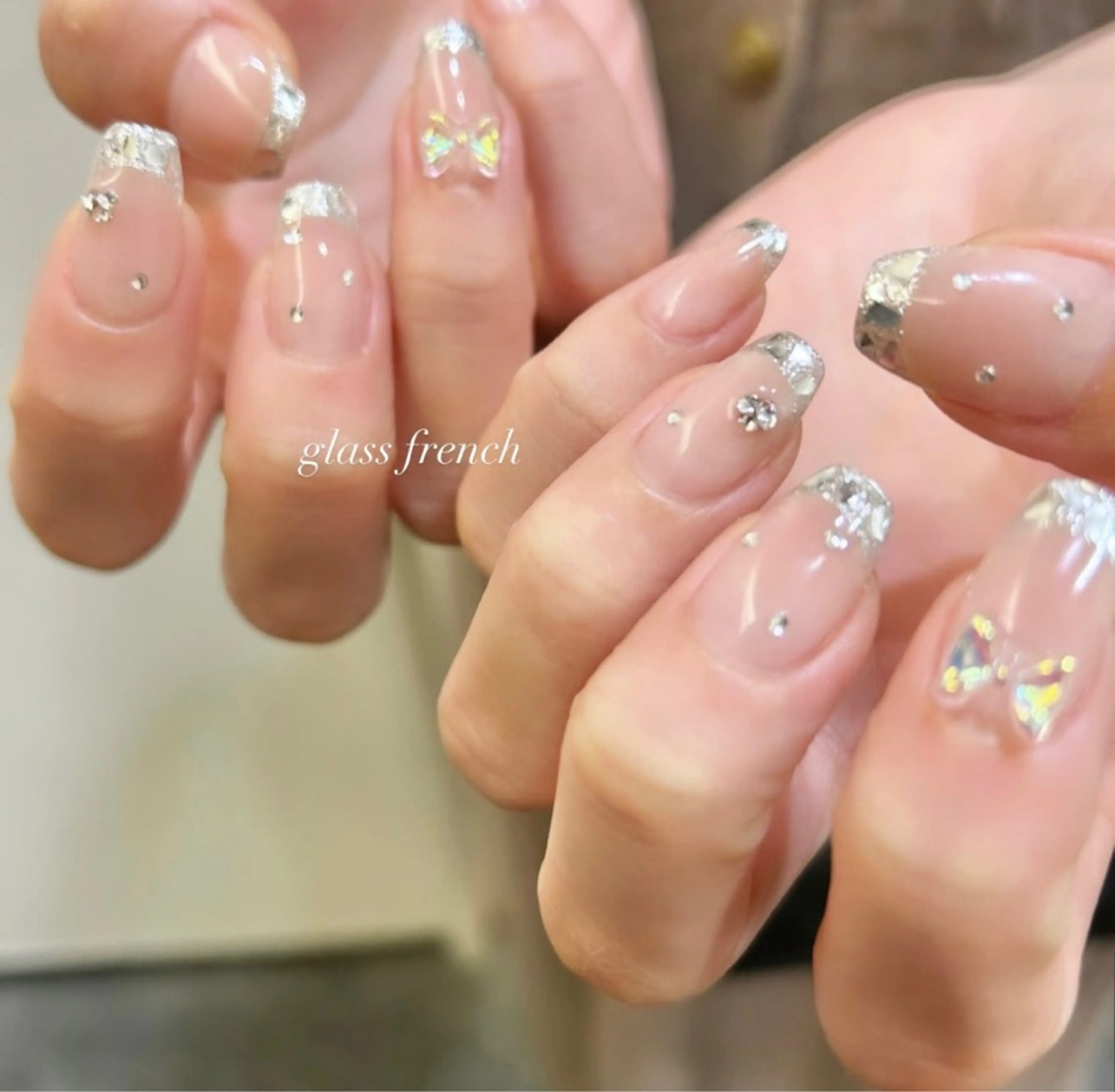 セミロング ハンドネイル Nishiyama Honokaのネイルデザイン