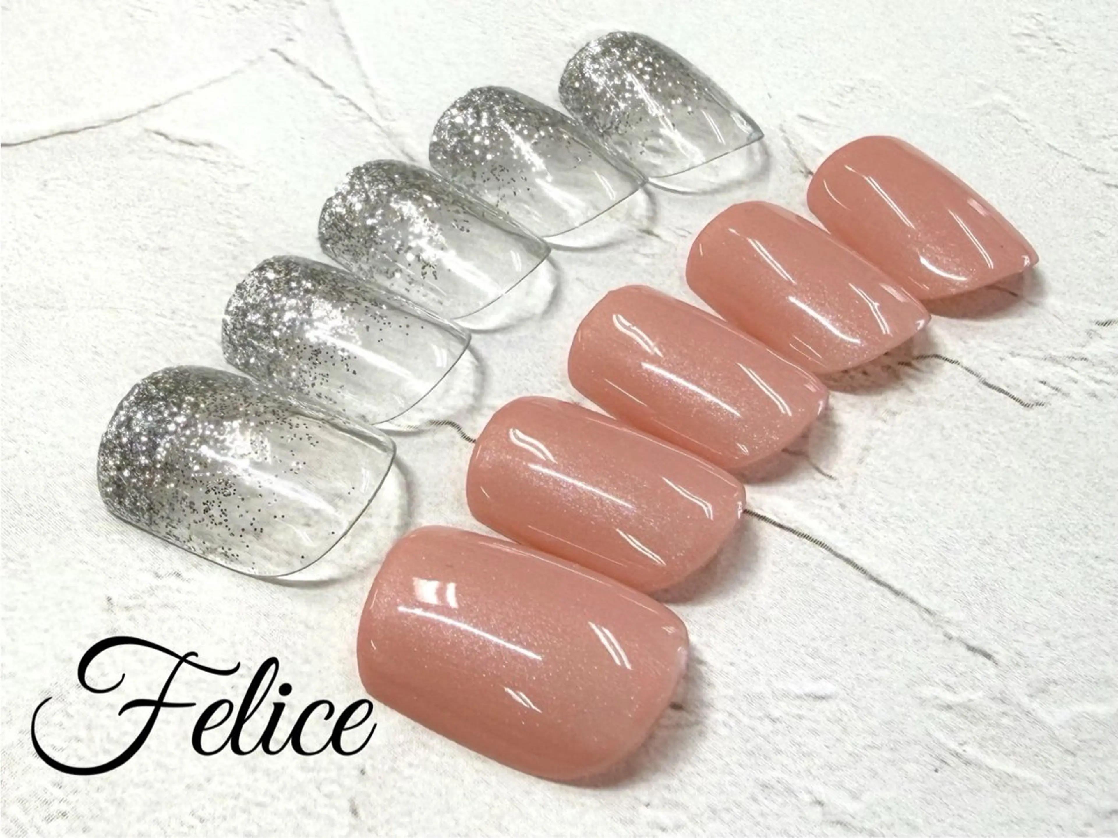 ネイル グラデーション ラメ(グリッター) ラメグラデーション ワンカラーネイル 大髙 美怜のネイルデザイン