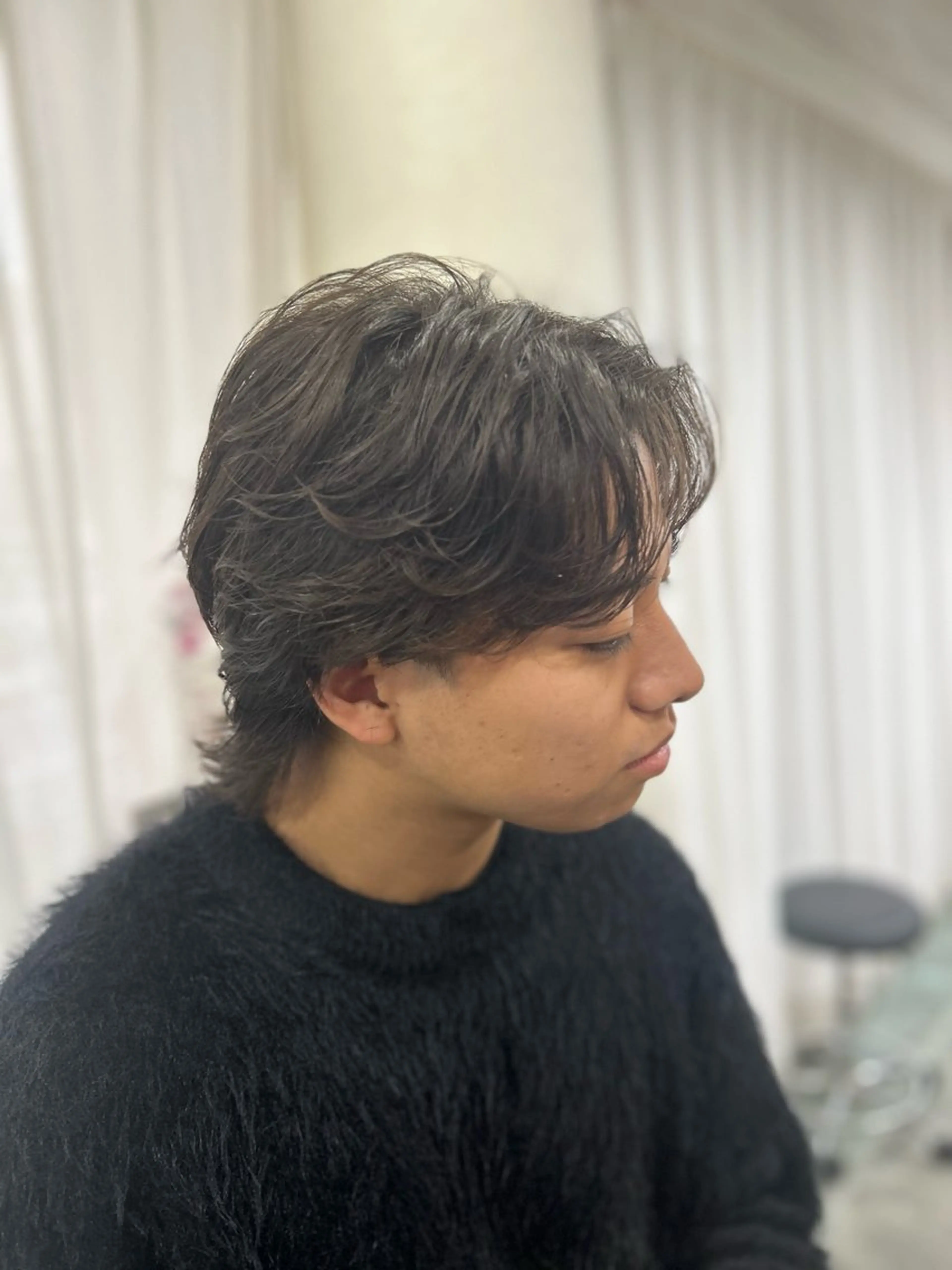 ショート パーマ ニュアンスパーマ カット パーマ CECIL hair なんば店所属・メンズパーマ 艶髪☆店長☆有馬のヘアスタイル