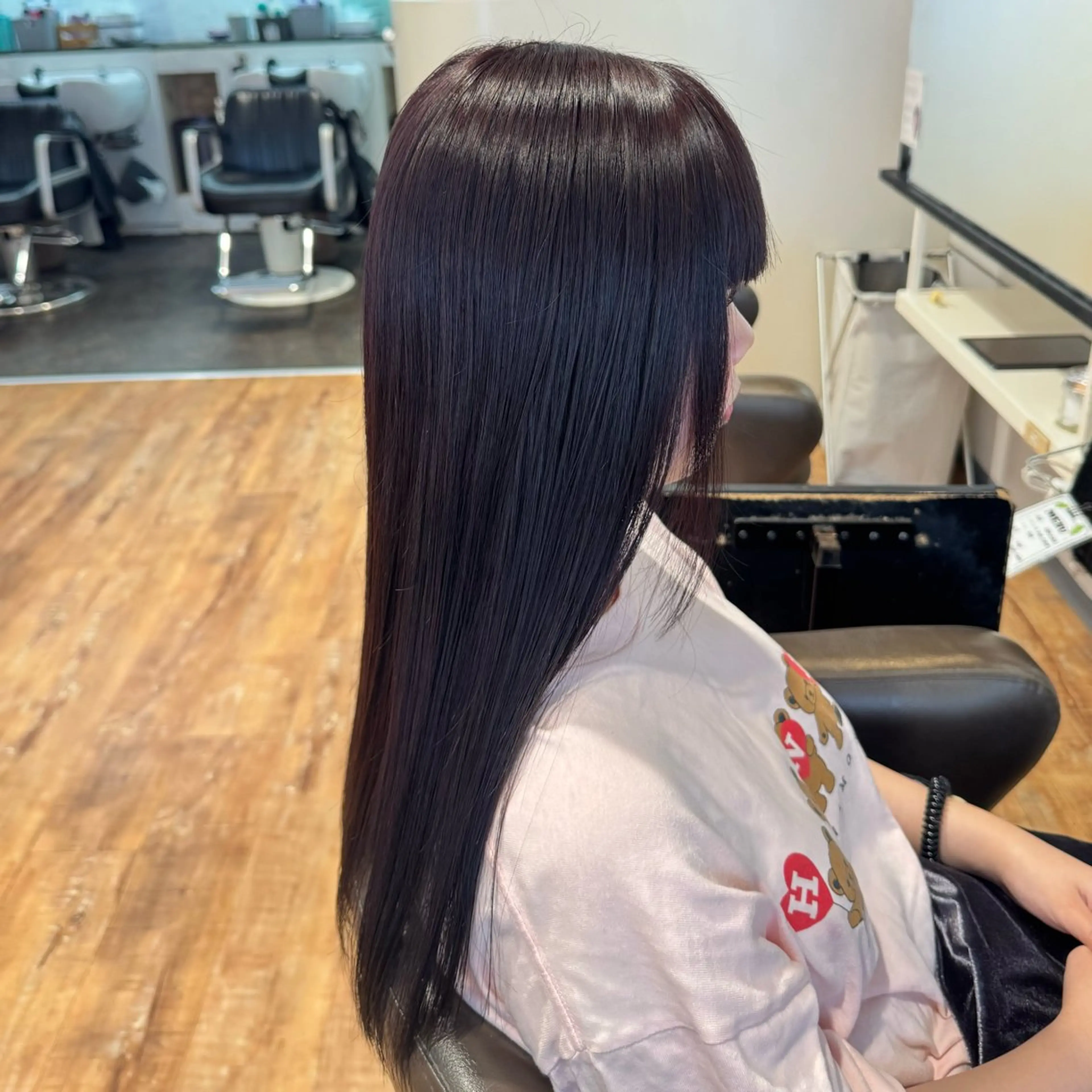 ロング カット ヘアカラー トリートメント hip's eyes 渡辺舜のヘアスタイル