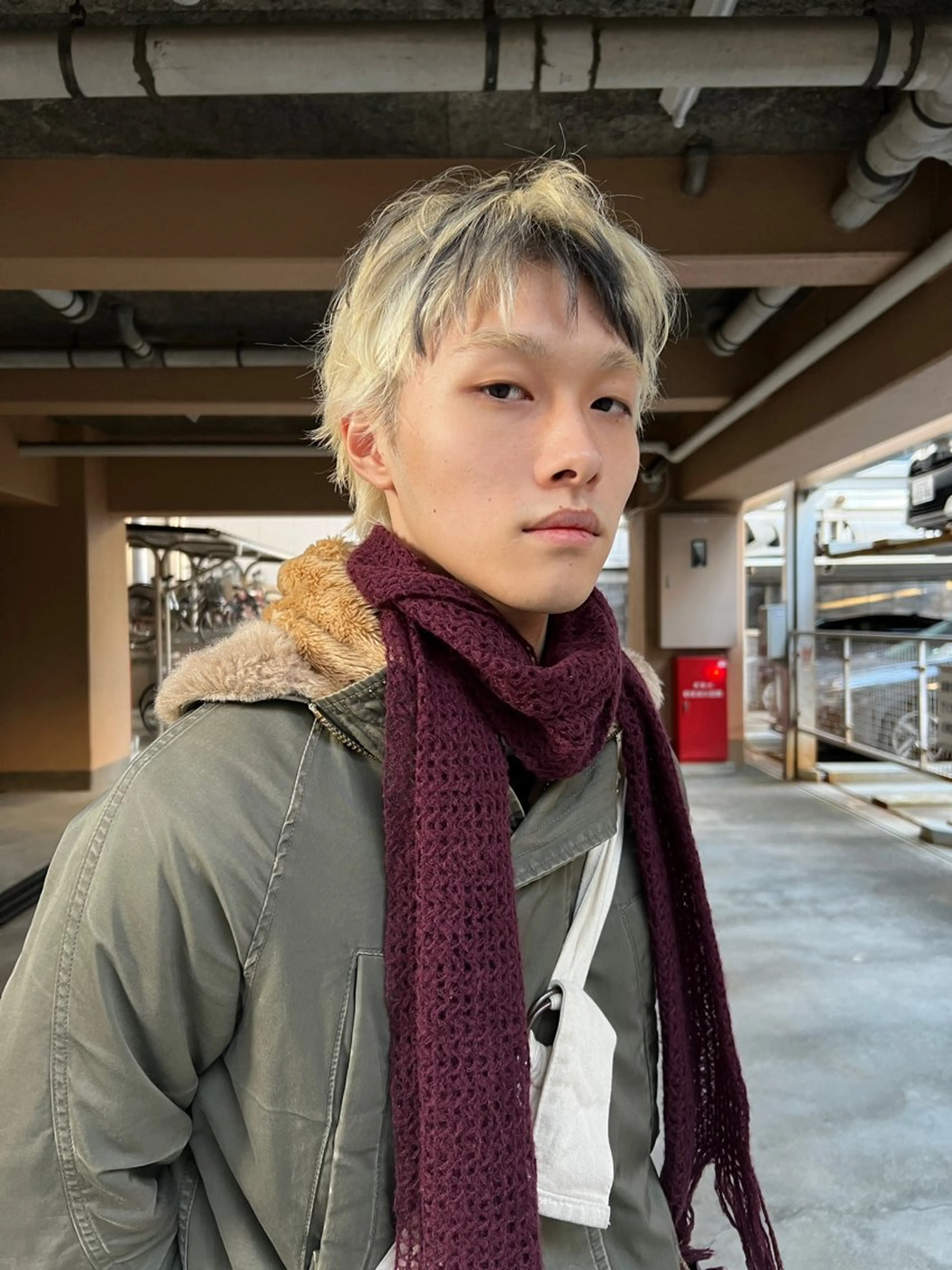 ショート カラー メンズ デザインカラー ショートヘア カット ヘアカラー 大阪メンズパーマ /ショート/らいのヘアスタイル