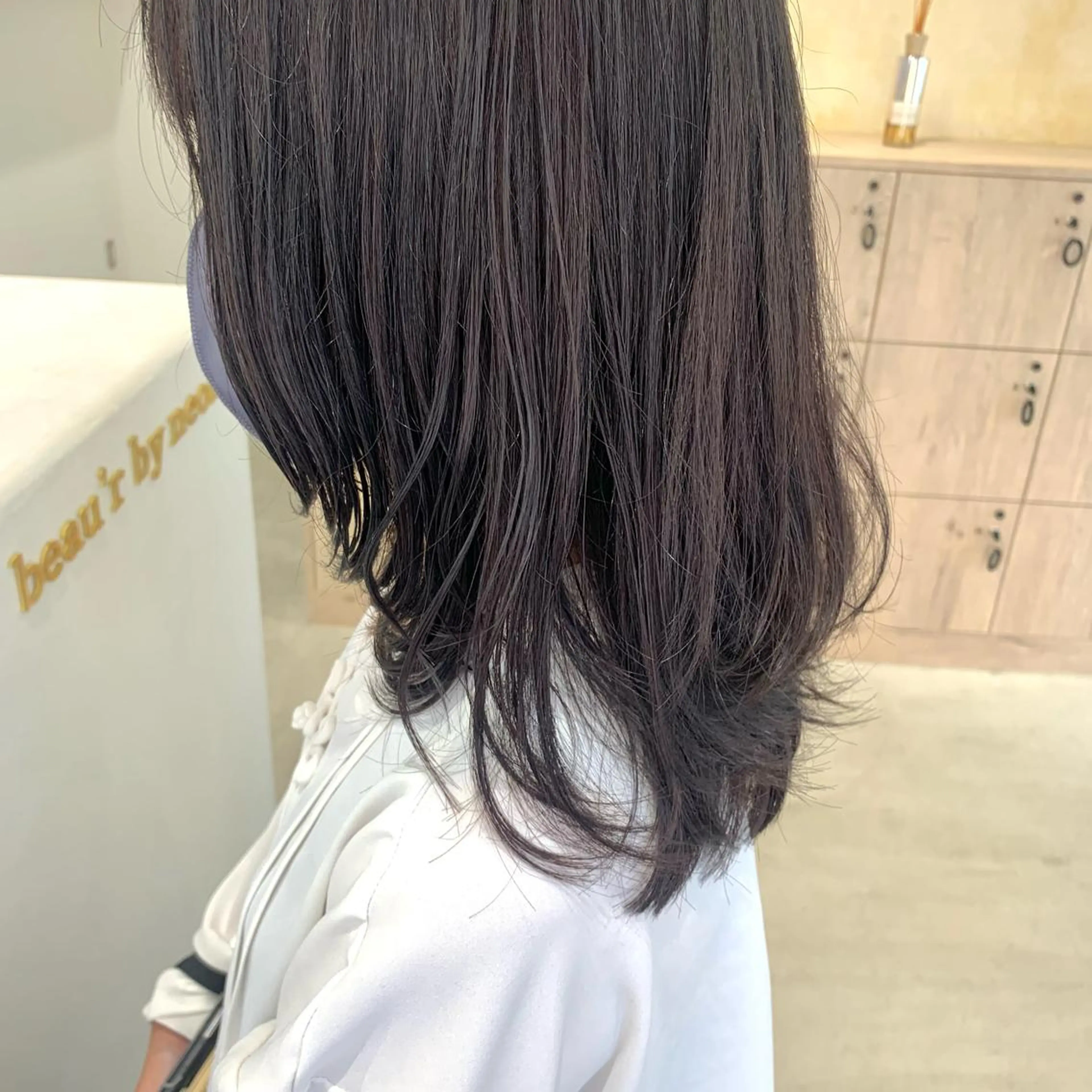 セミロング カラー ボブ/美髪矯正 /佐藤　奈巳のヘアスタイル