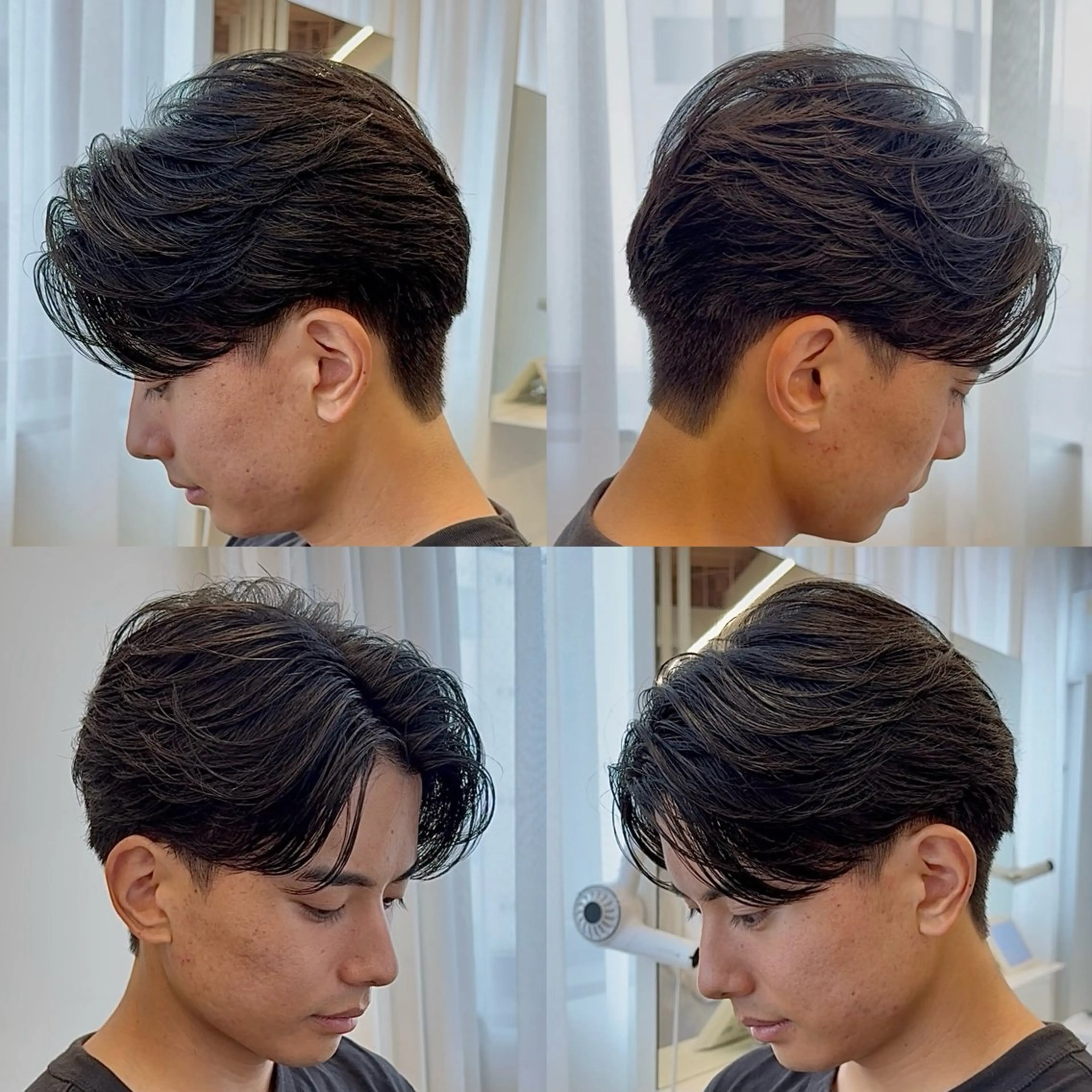 ❄️ 学生・20代 センターパート・毛流れパーマ（カット＋パーマ＋スタイリング込） ❄️ 朝のセットが簡単にキマります◎の写真