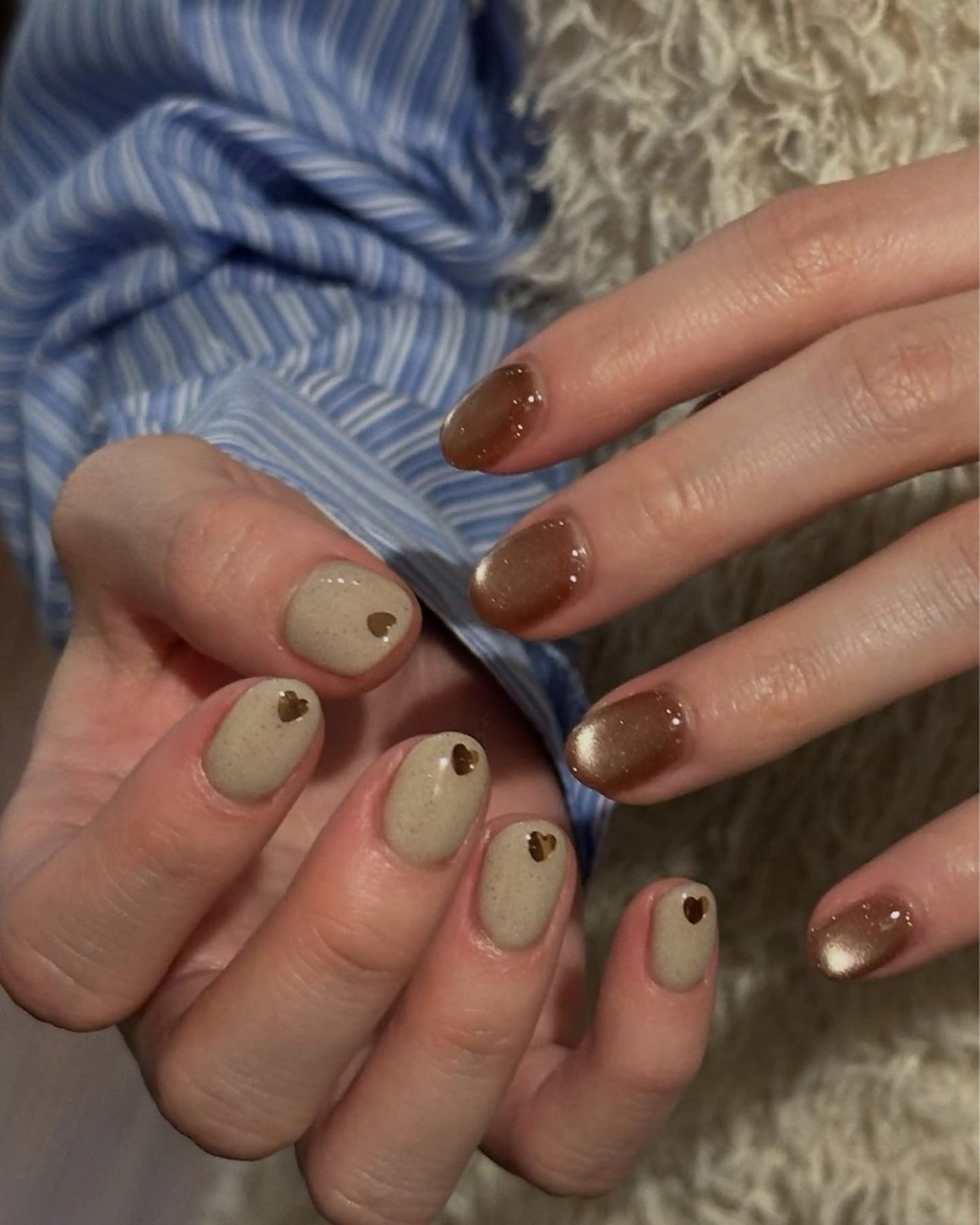 ネイル ハート 持ち込み バレンタイン LISA ANA.CHUOのネイルデザイン