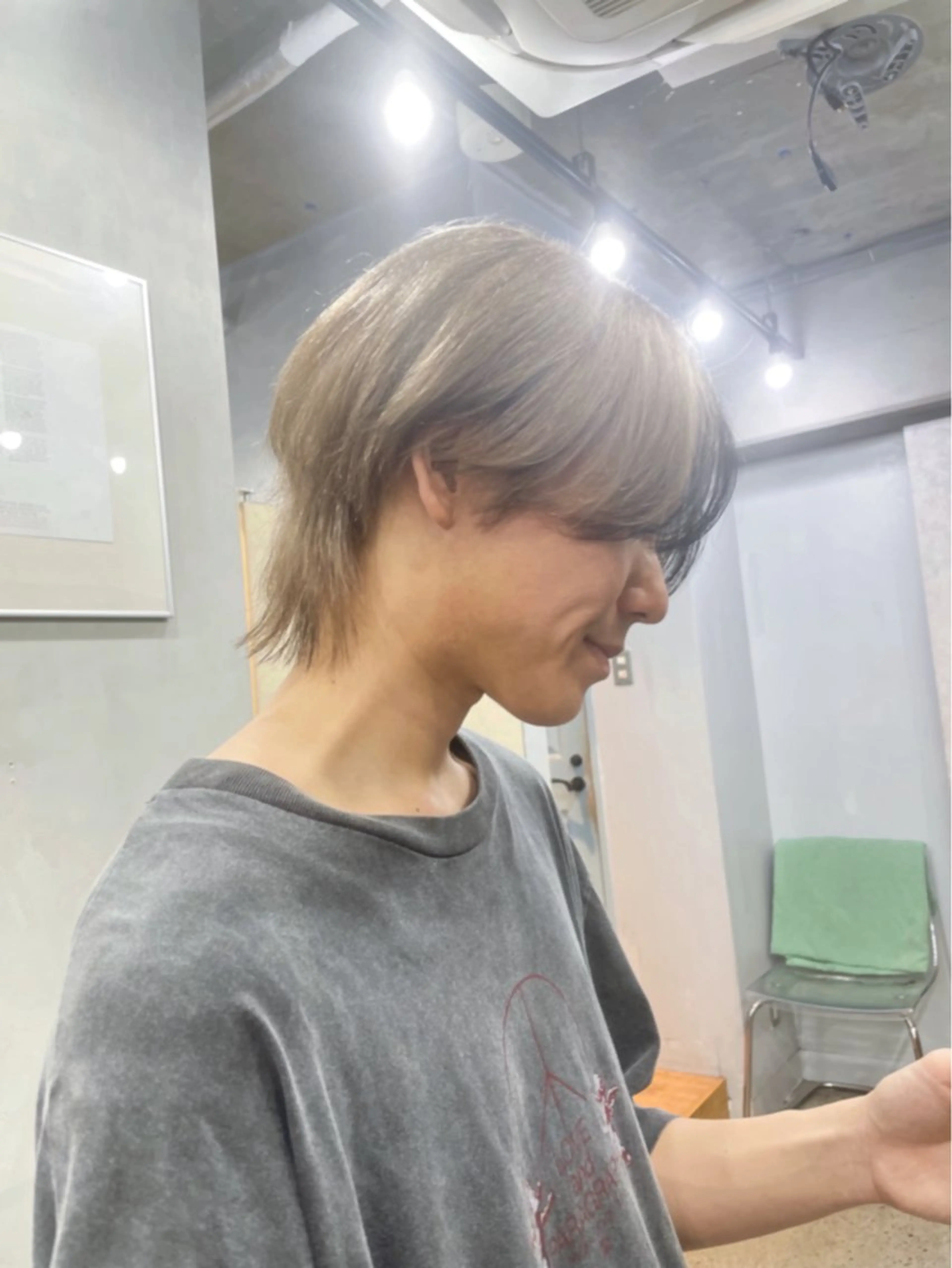 カラー メンズ メンズハイトーン メンズインナーカラー メンズウルフカット デザインカラー ハイトーンカラー AIRI /XENA渋谷本店のヘアスタイル