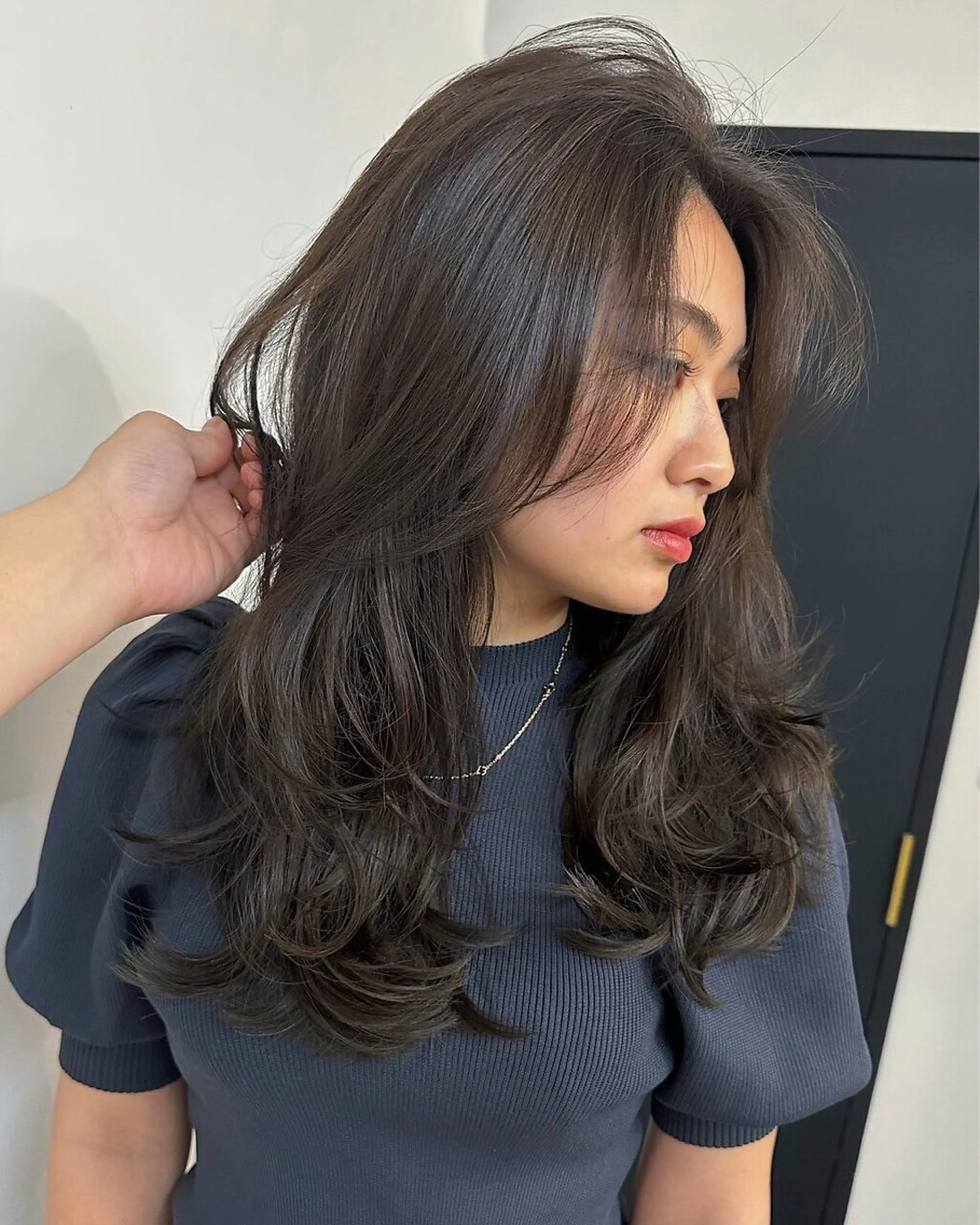 ロング カラー ヘアカラー maika/ブリーチ なしの透け感カラーのヘアスタイル