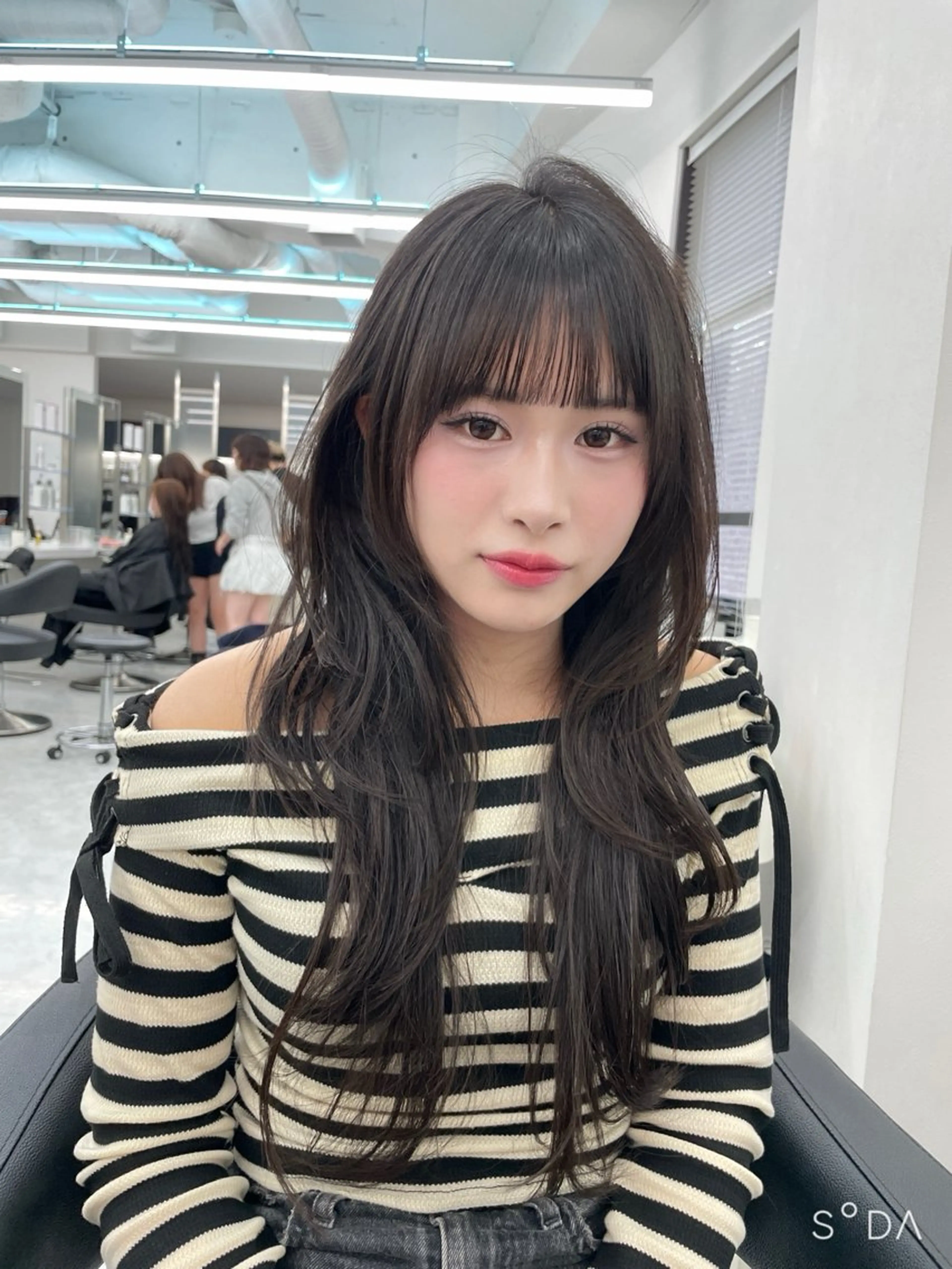 セミロング カット MOE 福岡韓国ヘア✧︎のヘアスタイル