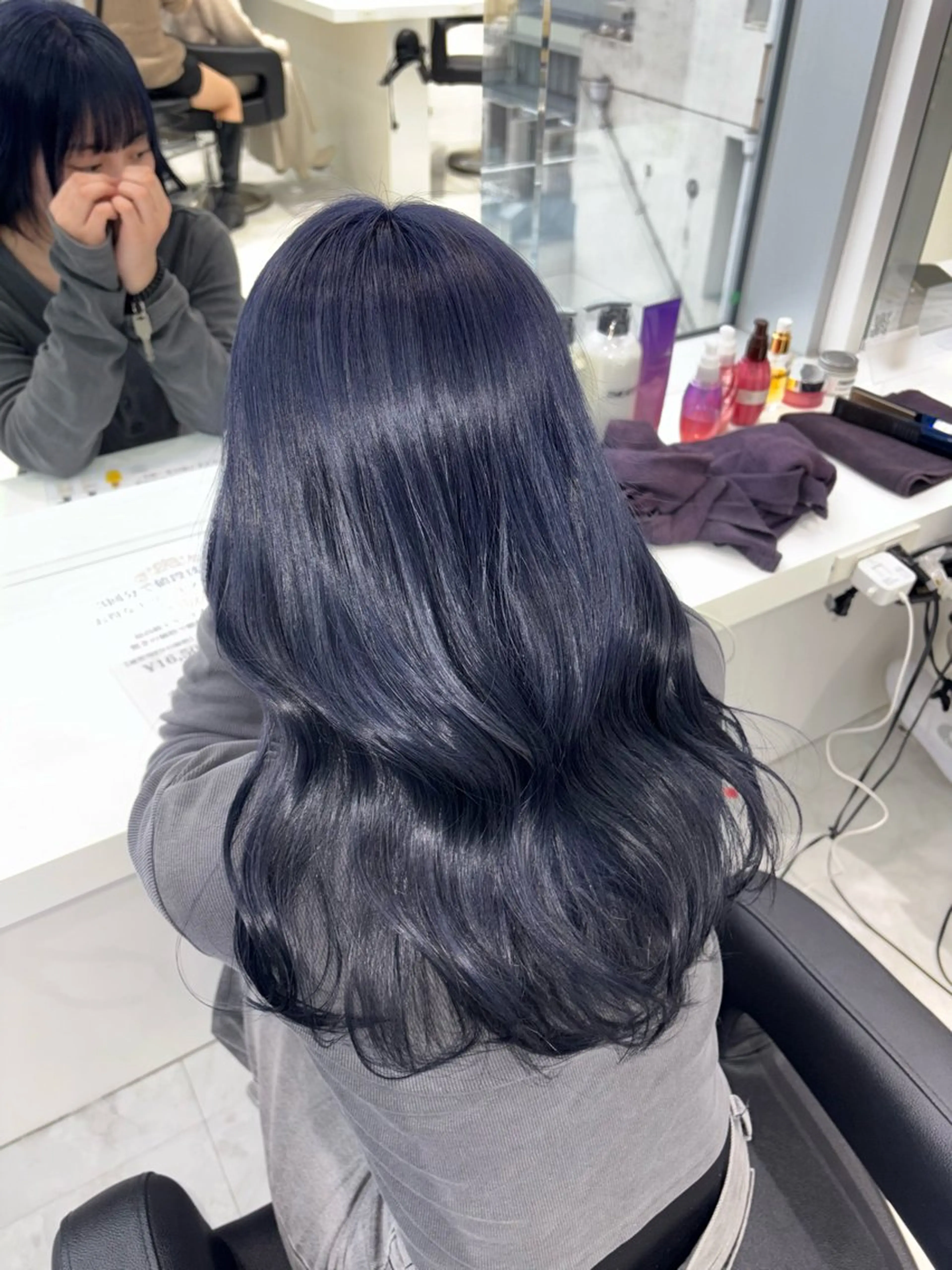 セミロング カラー 🤍ྀི透ける寒色 Cocoa🤍ྀིのヘアスタイル