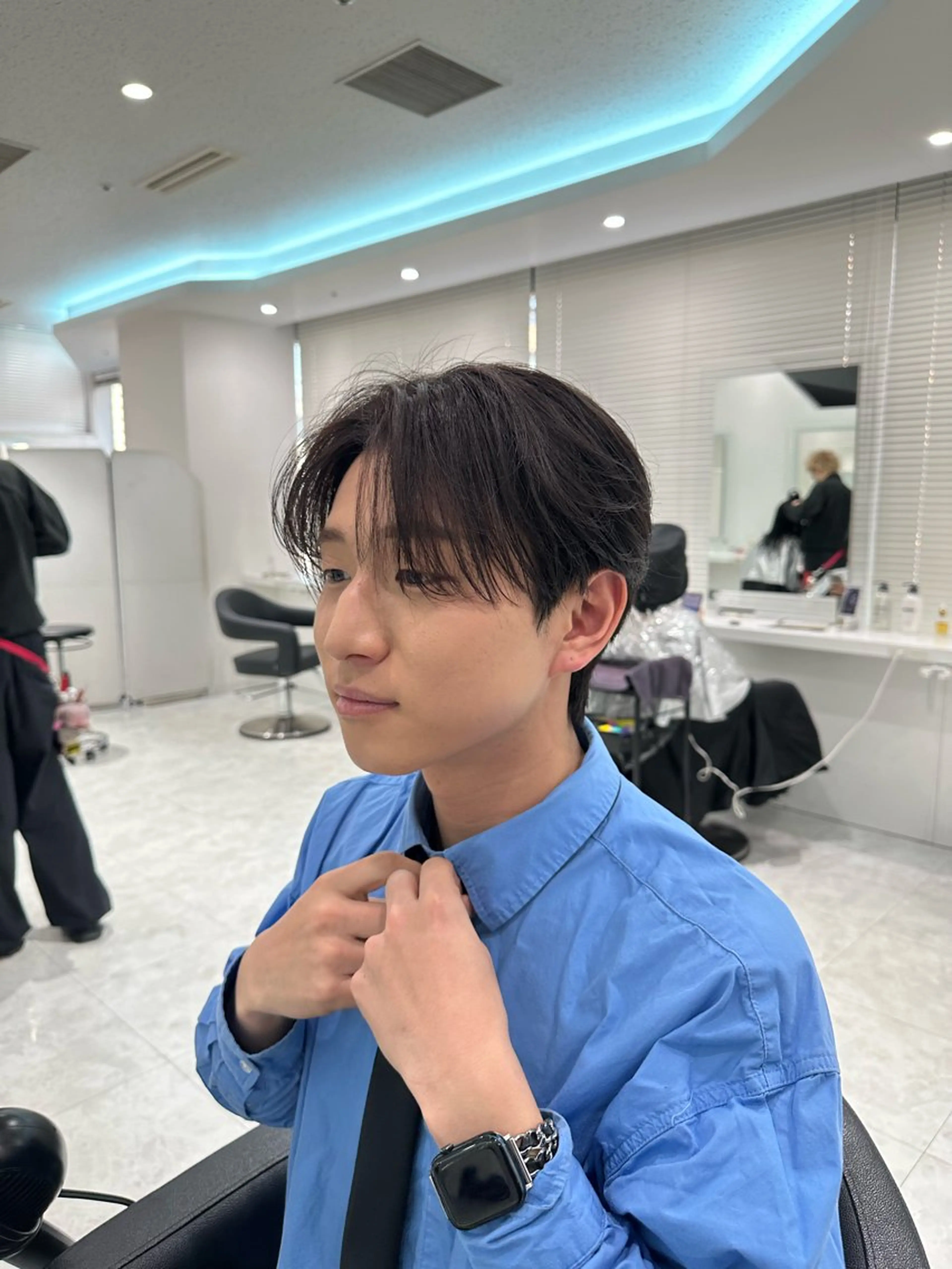 ショート カラー メンズ カット ヘアカラー 縮毛矯正 🐺韓国風メンズ特化 あさひ🐺のヘアスタイル