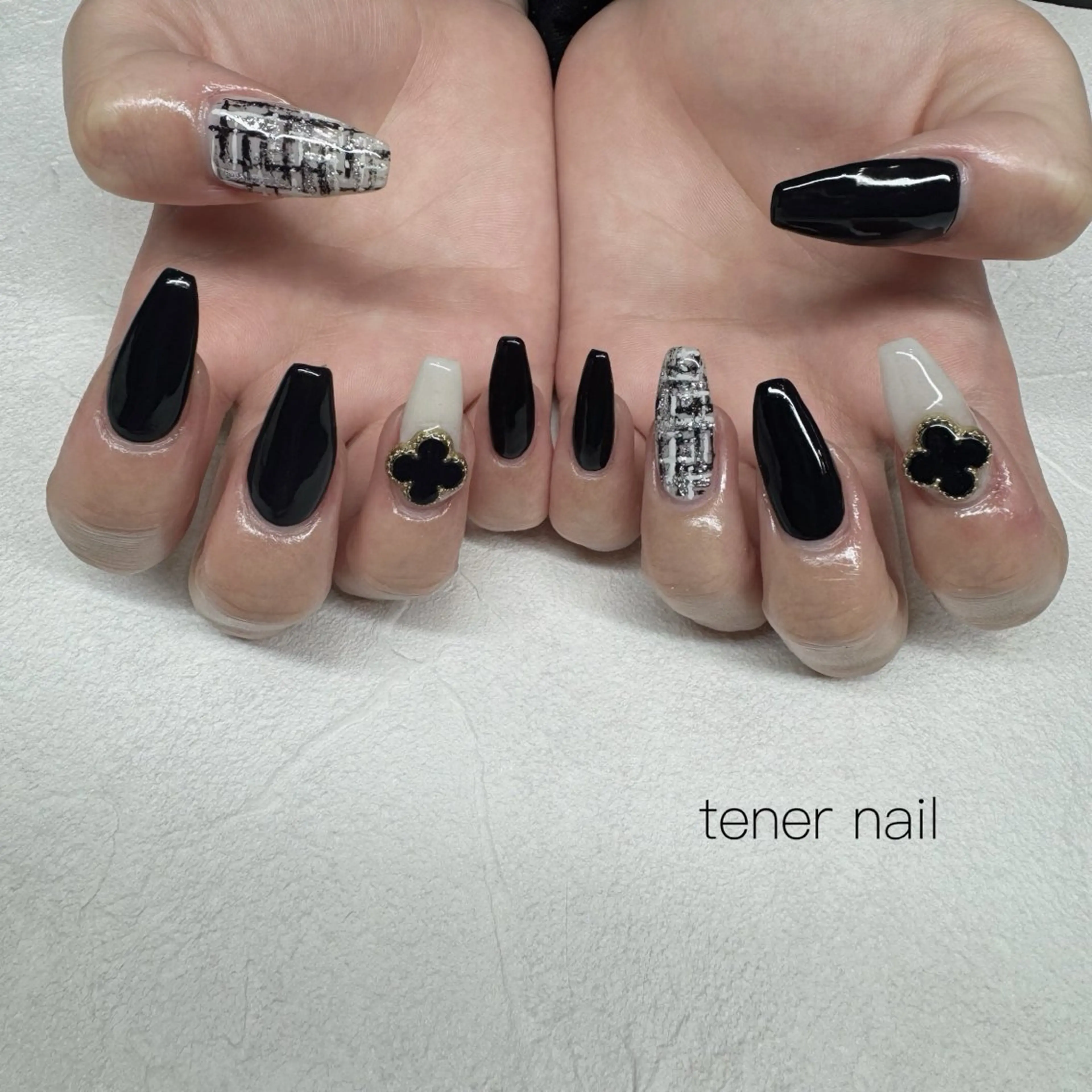 ネイル ツイードネイル ハンドネイル tener  nail  テネルネイル所属・テネルネイル tener nailのネイルデザイン