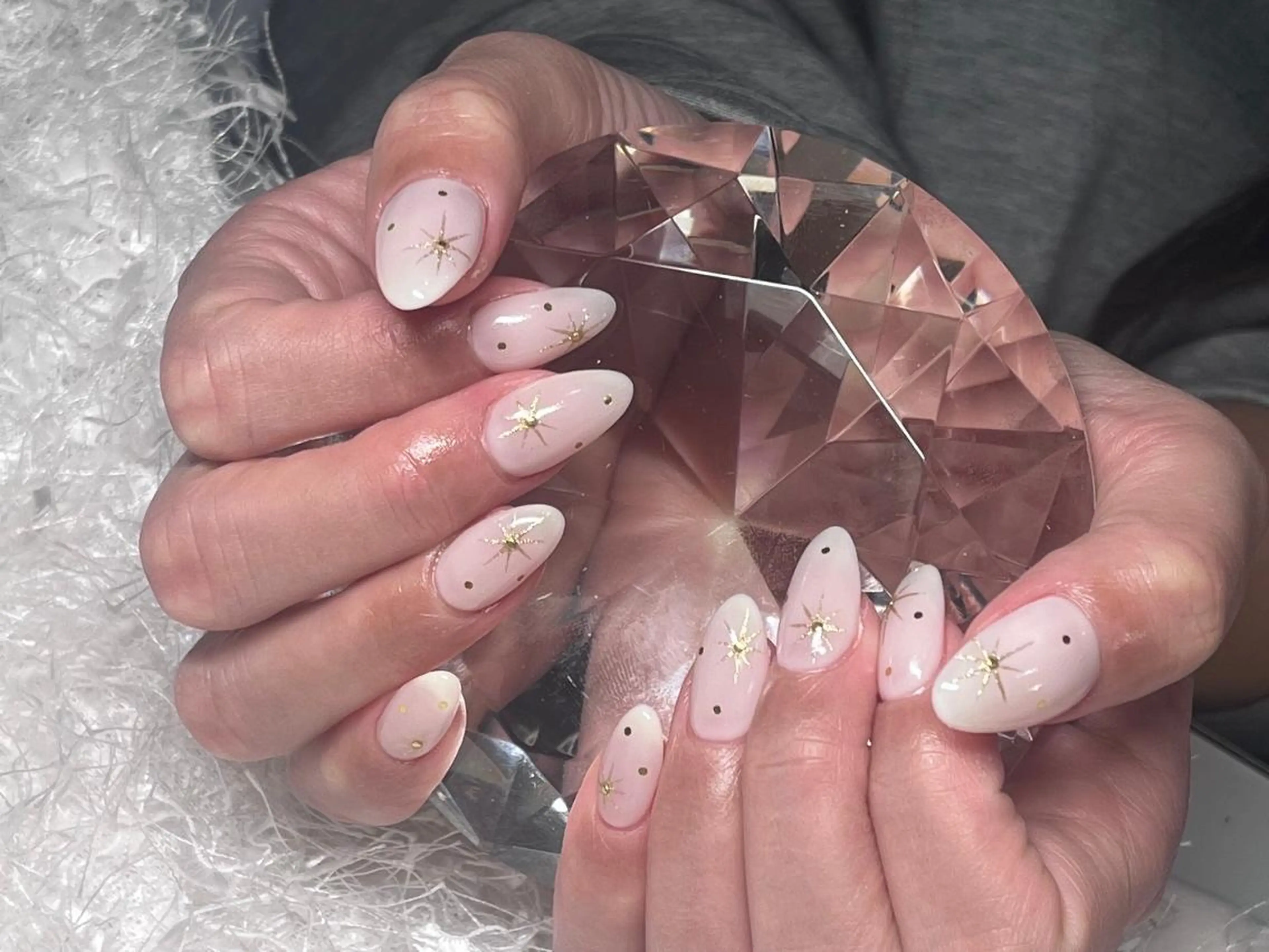 ネイル 長さ出し フレンチネイル ジェルネイル グラデーション 韓国ネイル ハンドネイル Nail&eye Belire 新宿のネイルデザイン