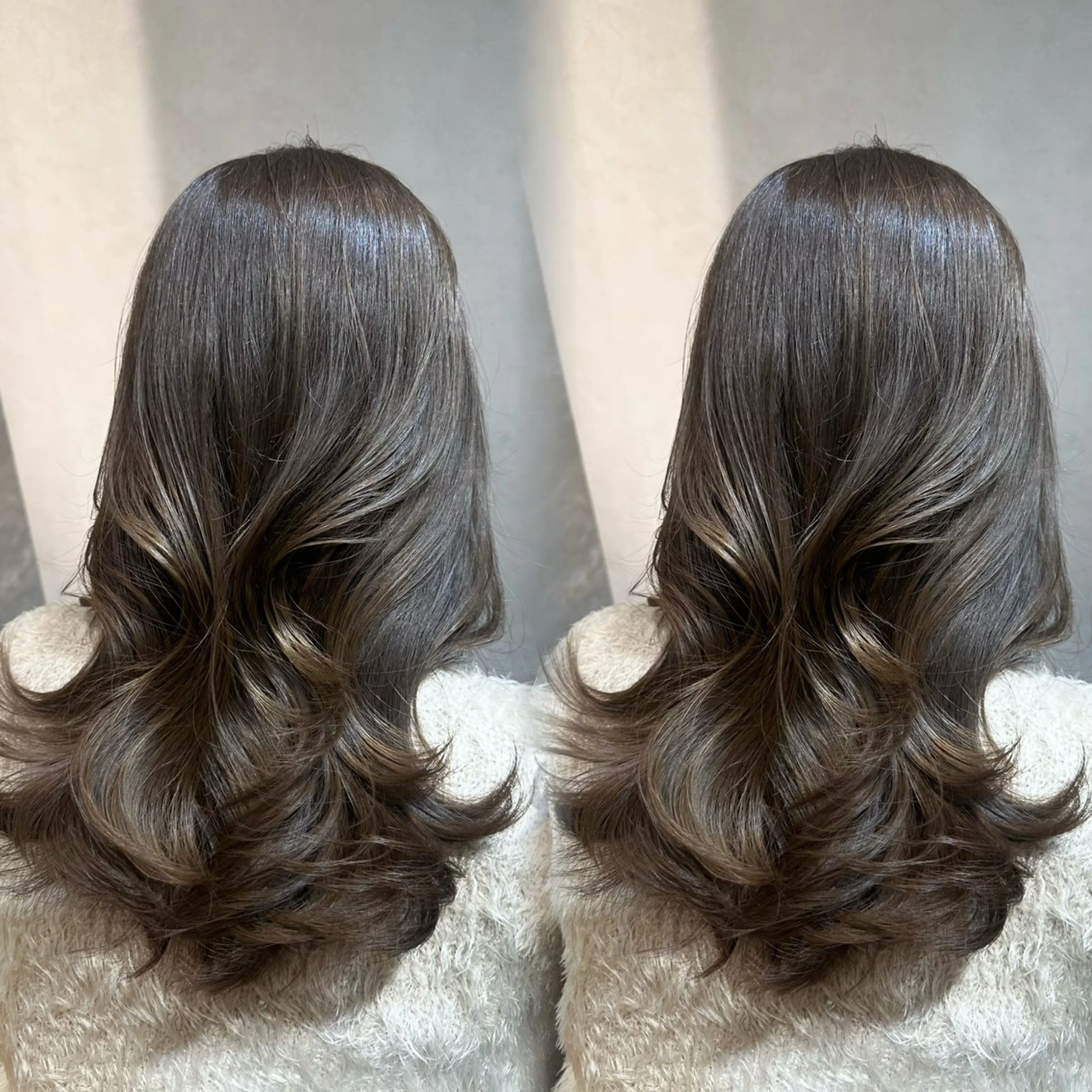 セミロング カット ヘアカラー トリートメント 赤み消し/レイヤー /美髪矯正　古舘悠登のヘアスタイル
