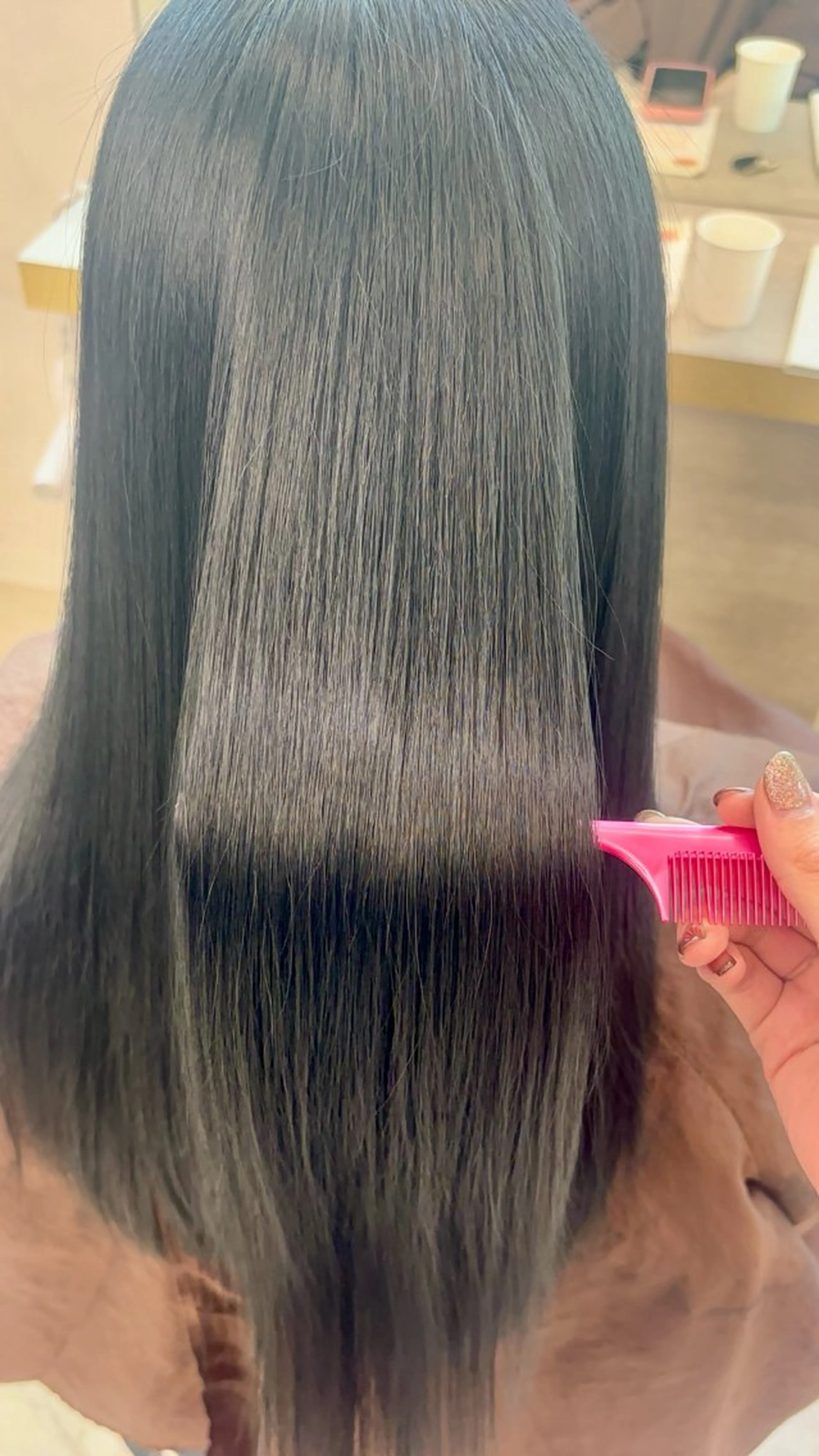 カラー ヘアカラー トリートメント 暖色/髪質改善/ ツヤ髪🎀本田愛来のヘアスタイル