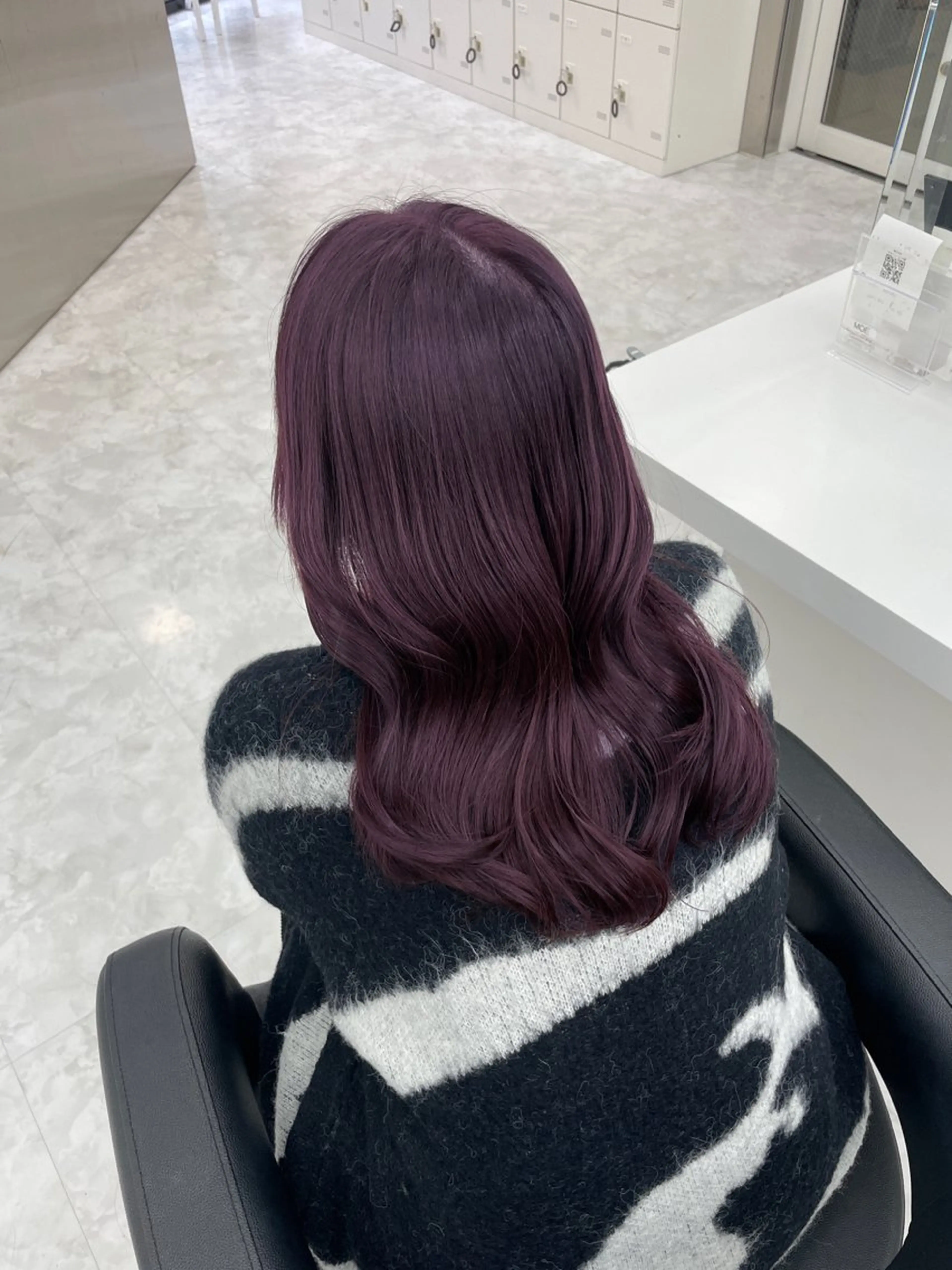 セミロング カット ヘアカラー トリートメント MOE 福岡韓国ヘア✧︎のヘアスタイル