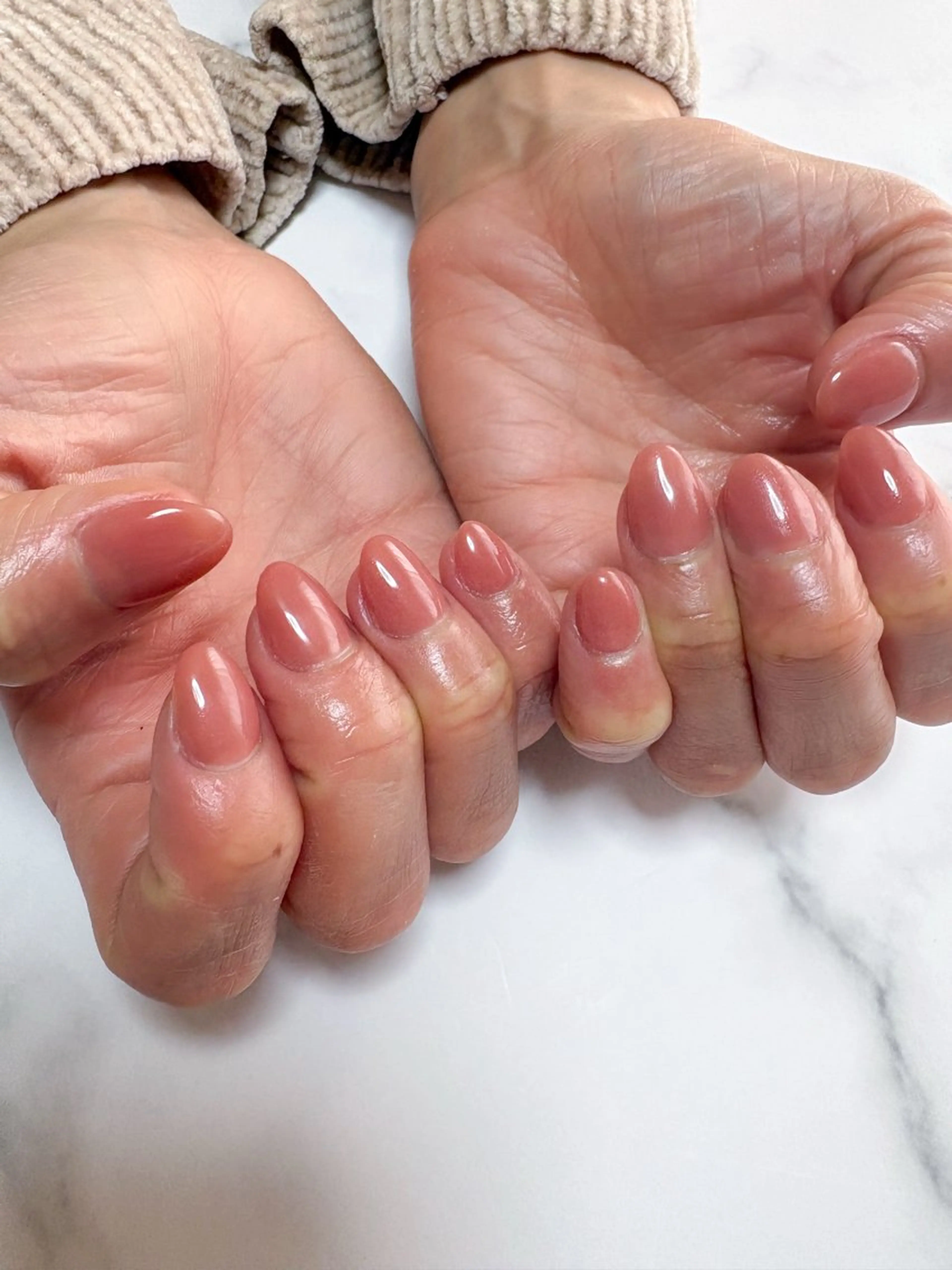 ネイル ワンカラーネイル シンプルネイル ハンドネイル nail salon minthのネイルデザイン