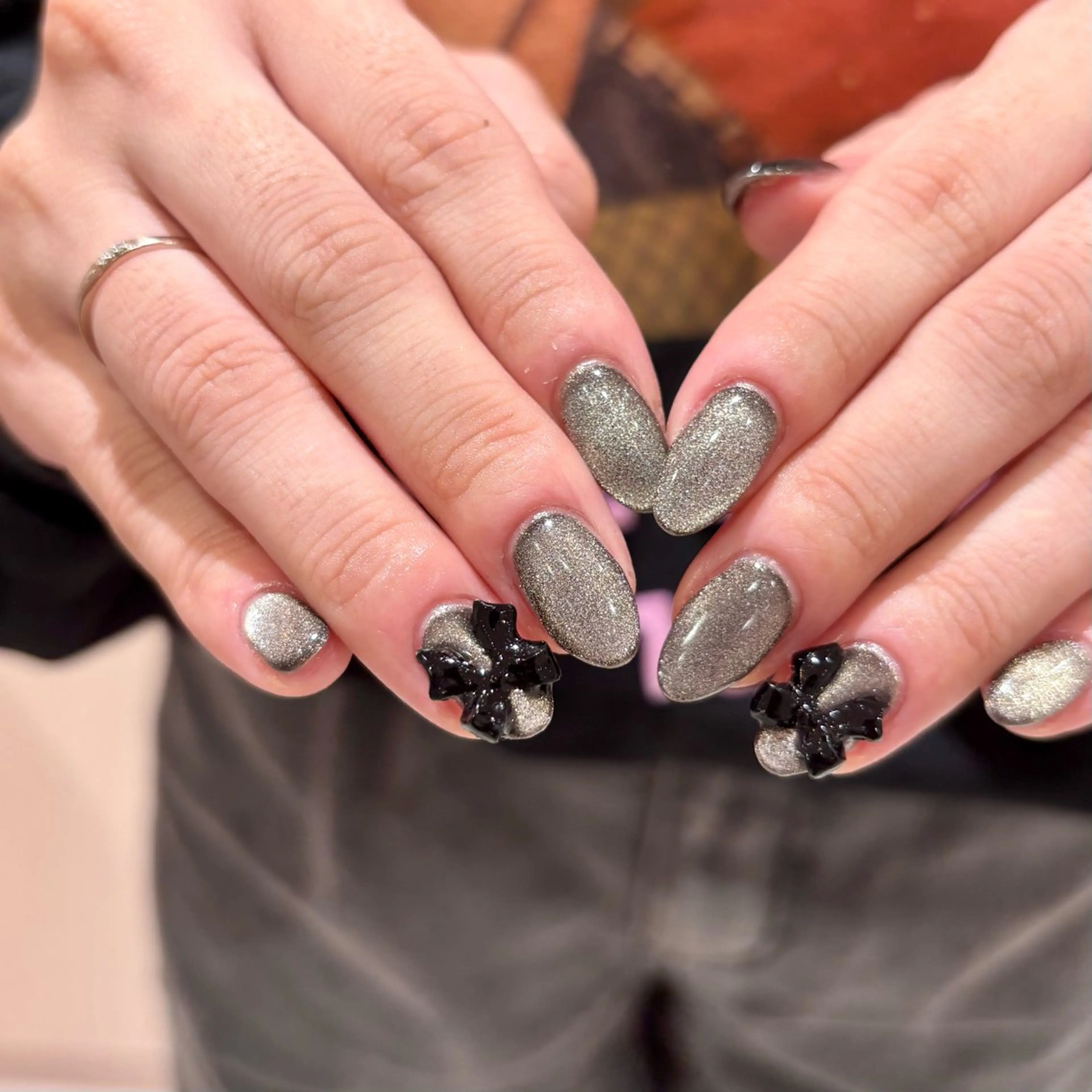 ネイル マグネットネイル ハンドネイル LUCY心斎橋所属・LUCY心斎橋/ 💍Saki💍のネイルデザイン