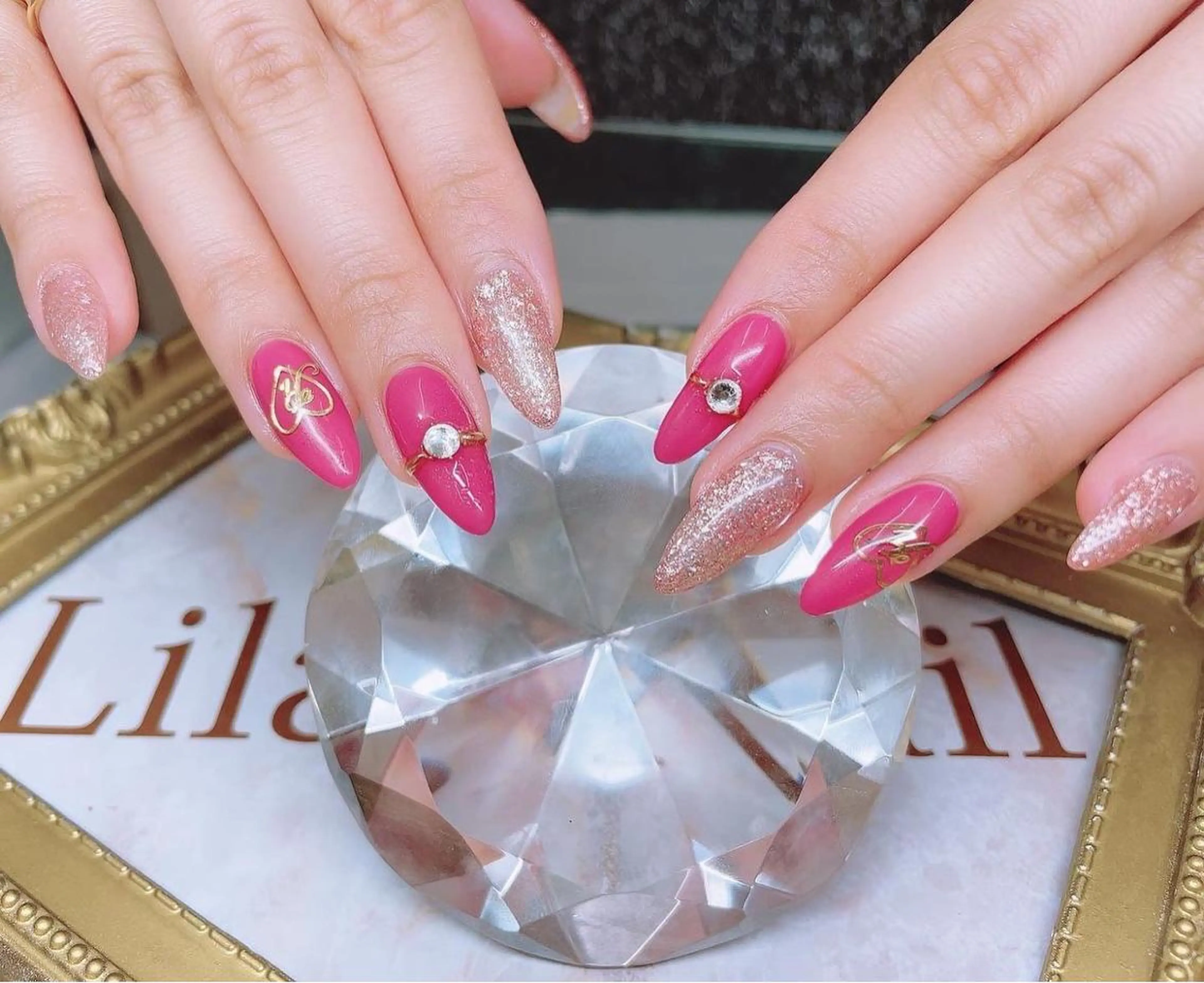 ネイル オーロラネイル 入学式 ジェルネイル 卒業式 ハードジェル Lilas Nailのネイルデザイン