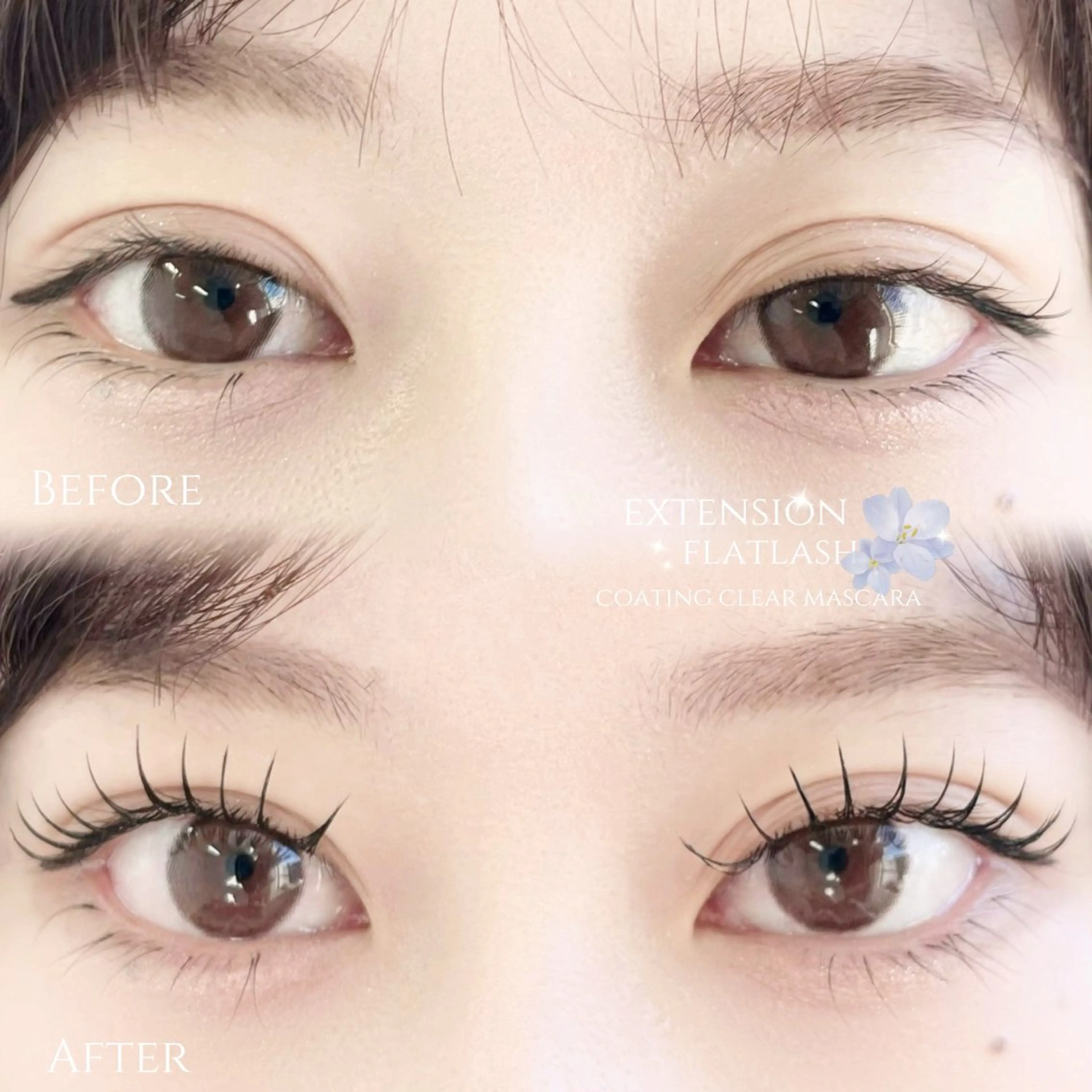 マツエク・マツパ 束感まつ毛 フラットラッシュ 佐藤 実優のマツエク・マツパデザイン