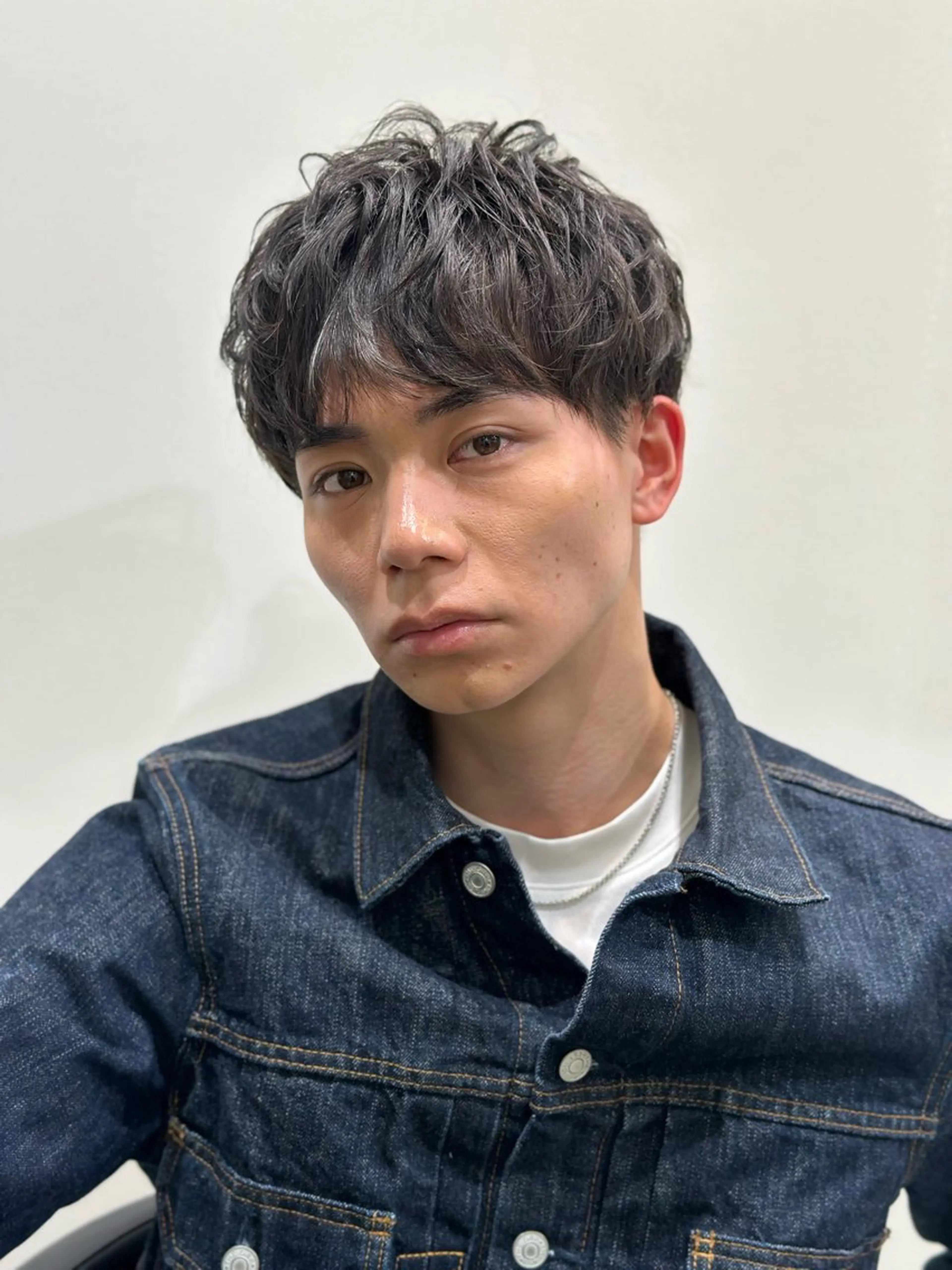 ショート パーマ メンズ 池袋センターパート No.1 裕大のヘアスタイル