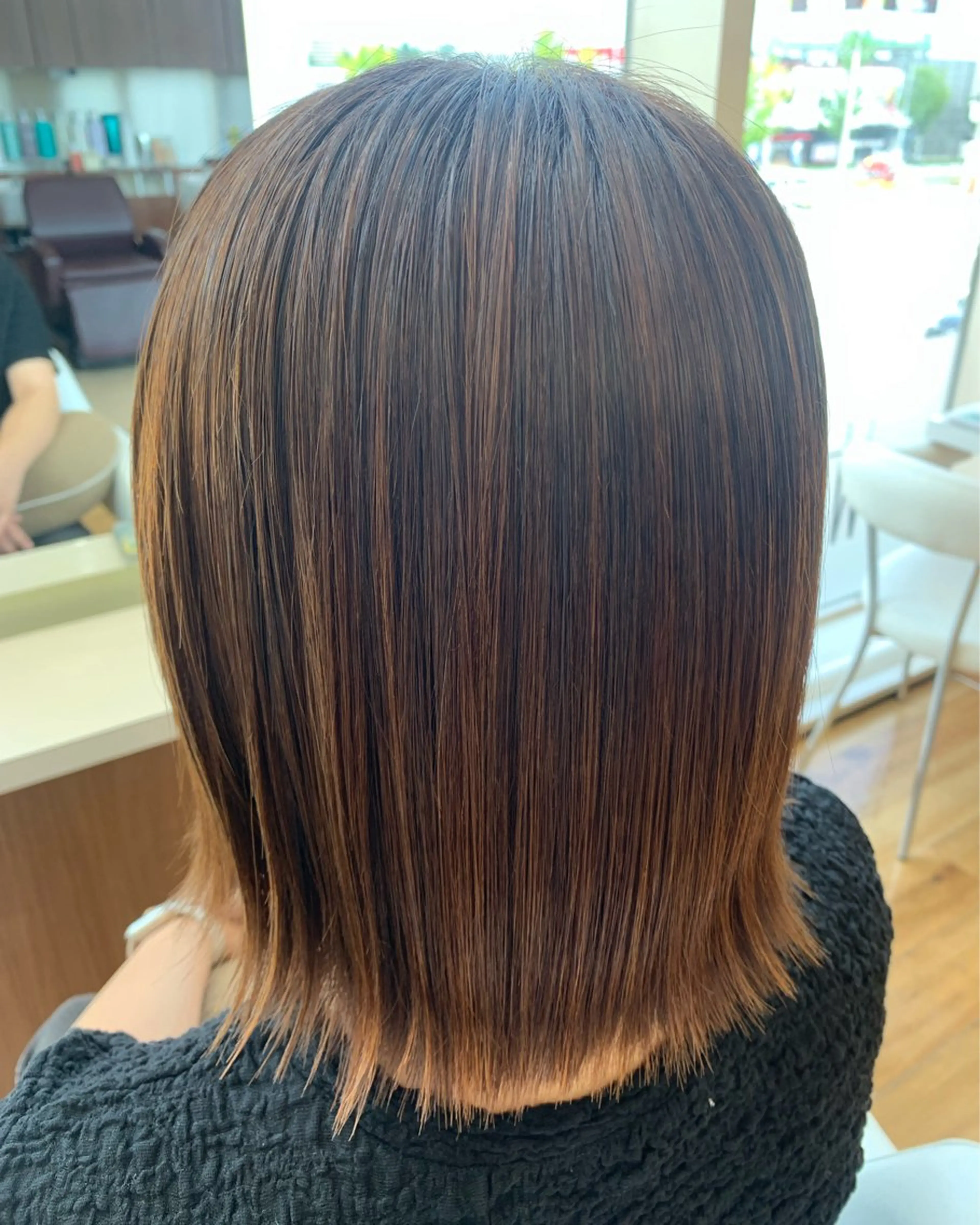 【大好評🌟】カット＋縮毛矯正（髪質に合わせた処理剤込みでうるツヤ髪へ）の写真