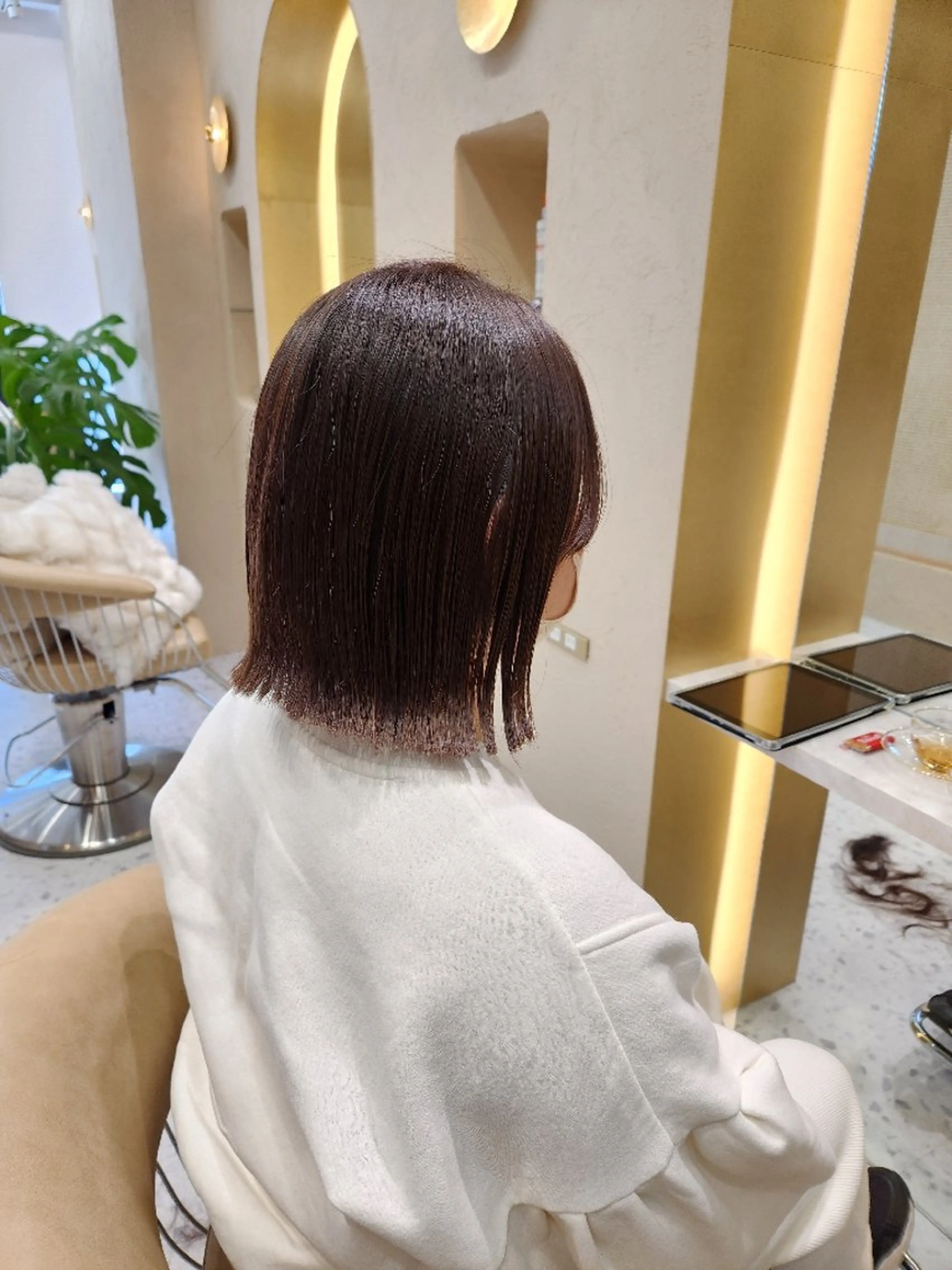 ショート カラー あかね☆ヘアアレンジ /ボブ/縮毛矯正のヘアスタイル