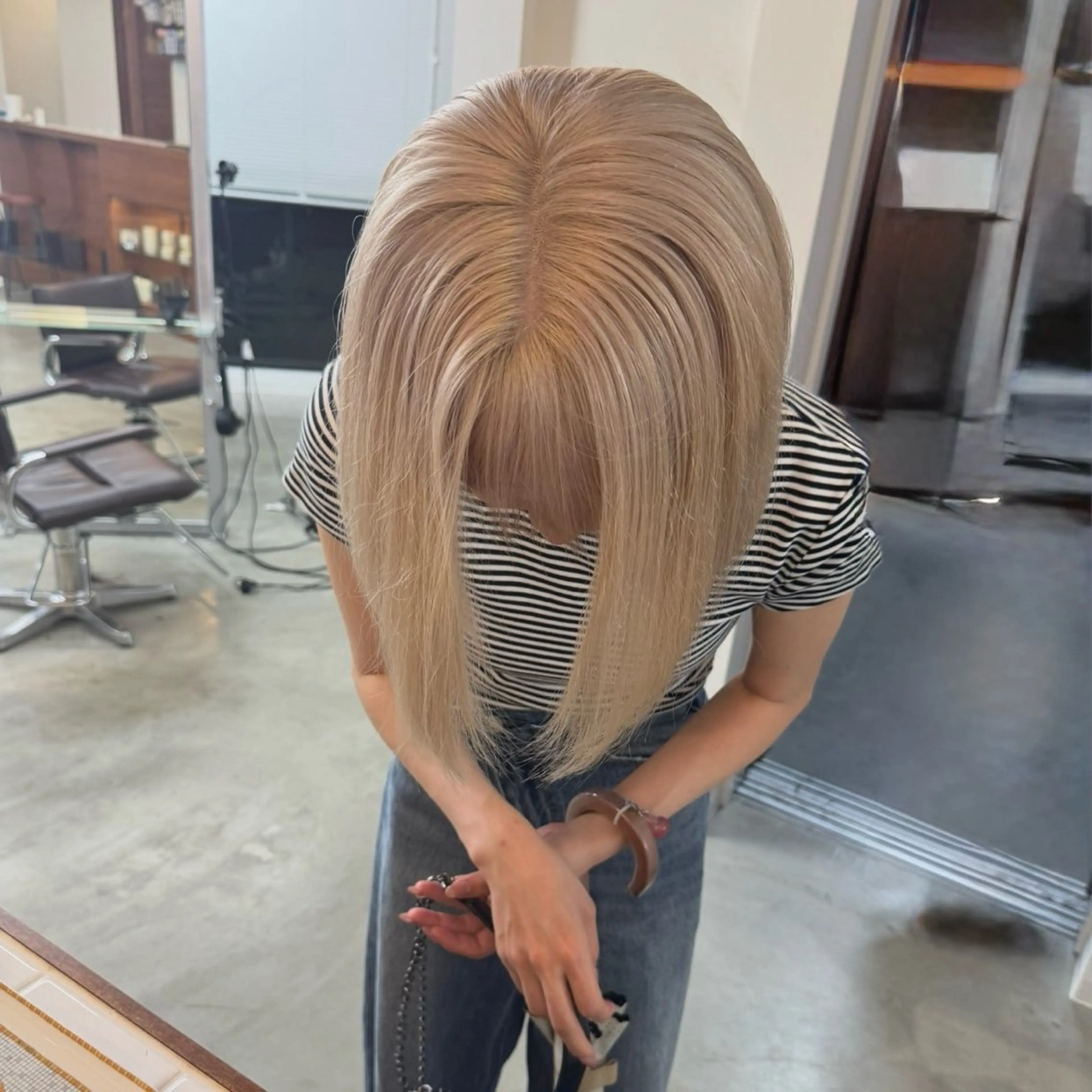 ショート カラー ベージュカラー ホワイトベージュ カットモデル୨୧大阪 梅田タカシマリナ♡のヘアスタイル