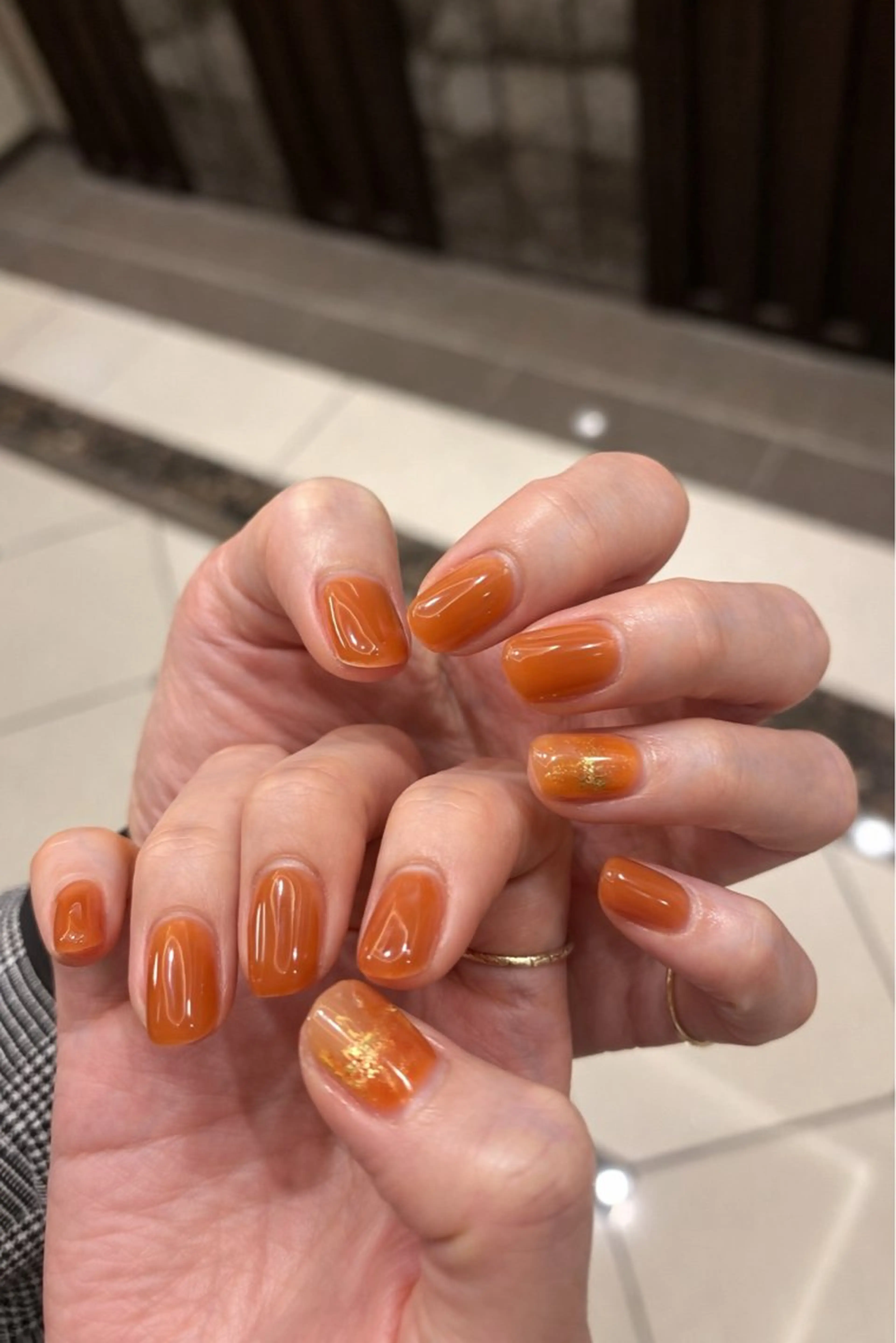 ネイル ラメ(グリッター) ニュアンスネイル ハンドネイル Elio 国泰寺のネイルデザイン