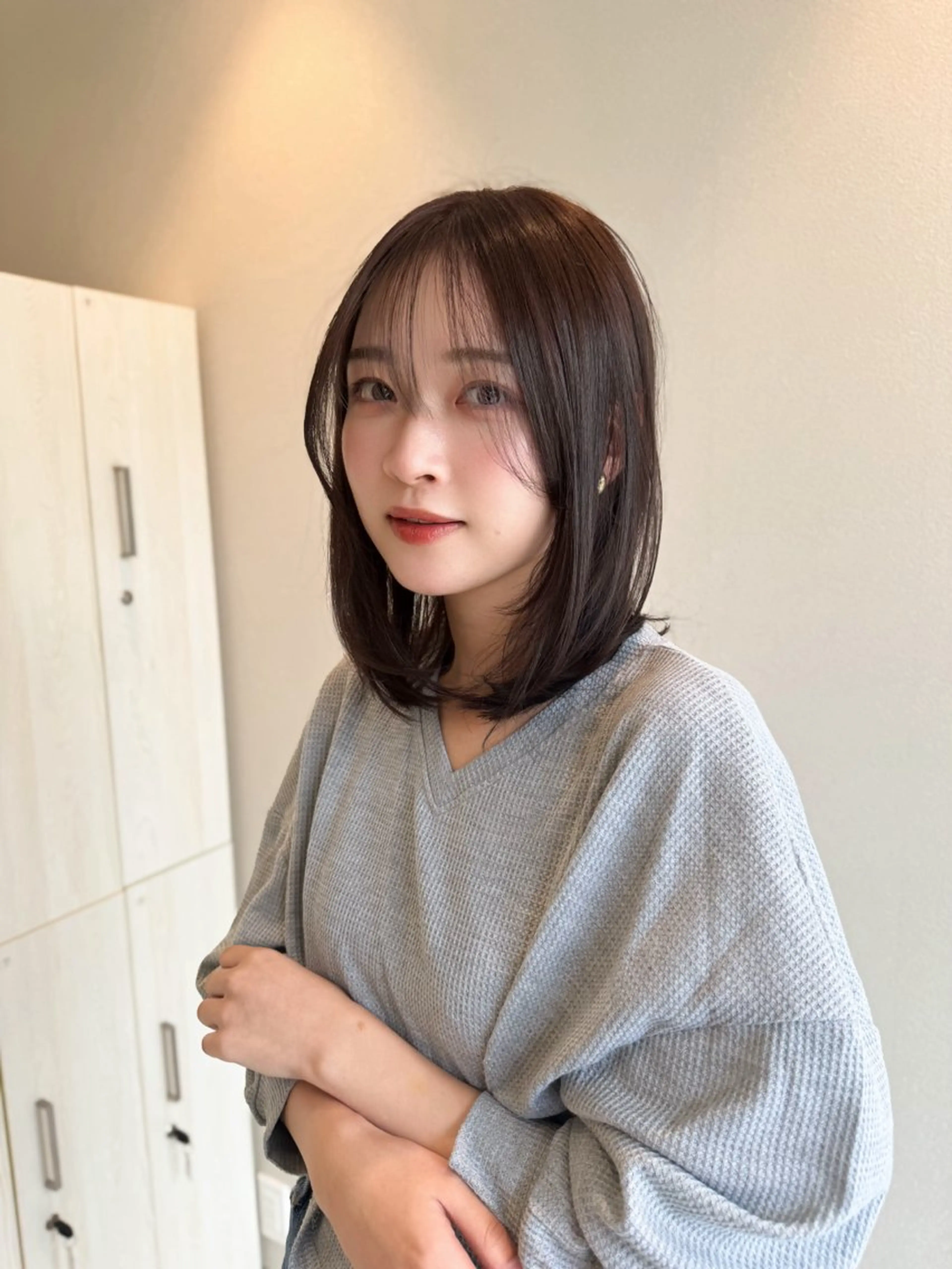 🔴 韓国風レイヤー ✨平日限定【褒められる】似合わせ小顔カットの写真